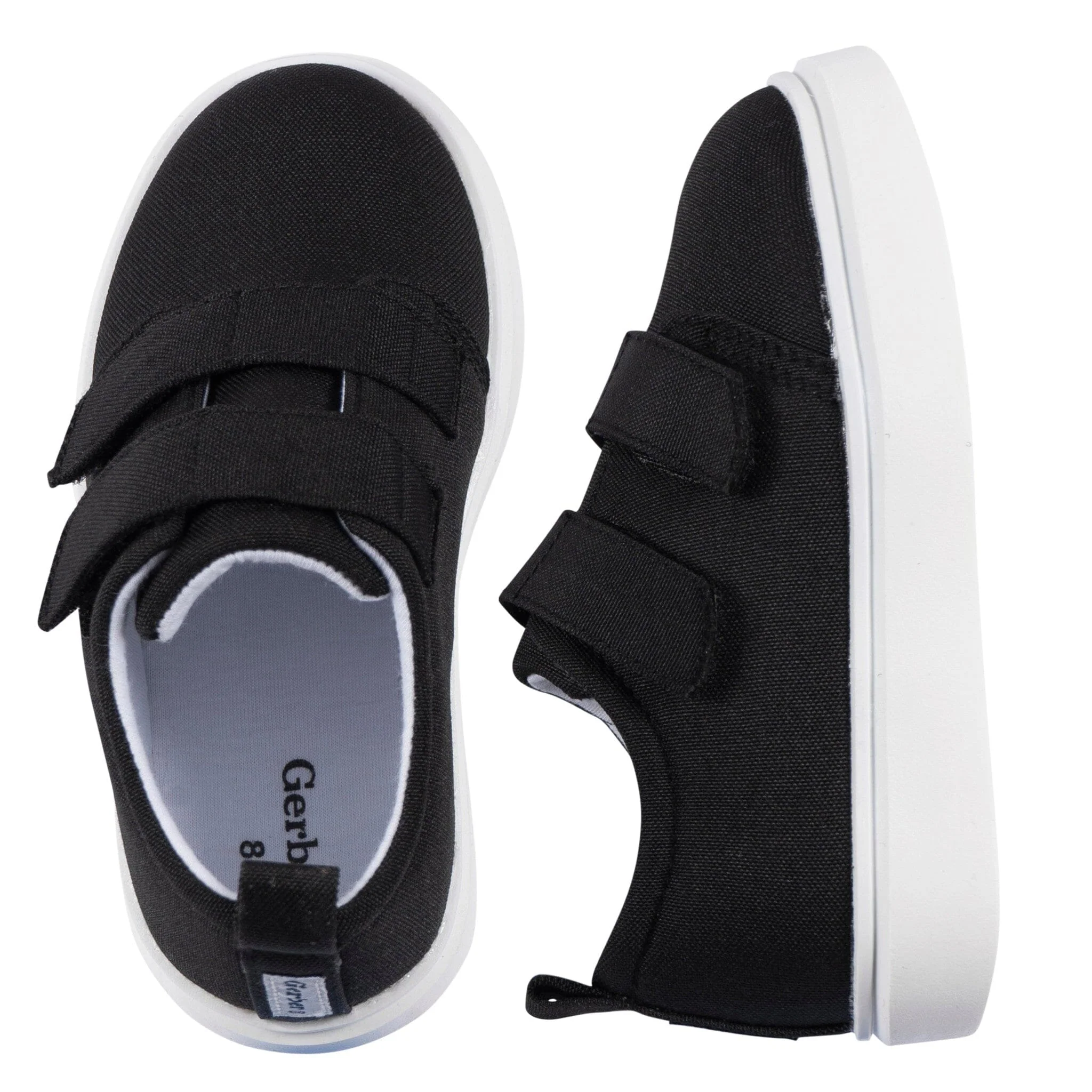 Infant & Toddler Neutral Black Strap Sneaker - Image 3
