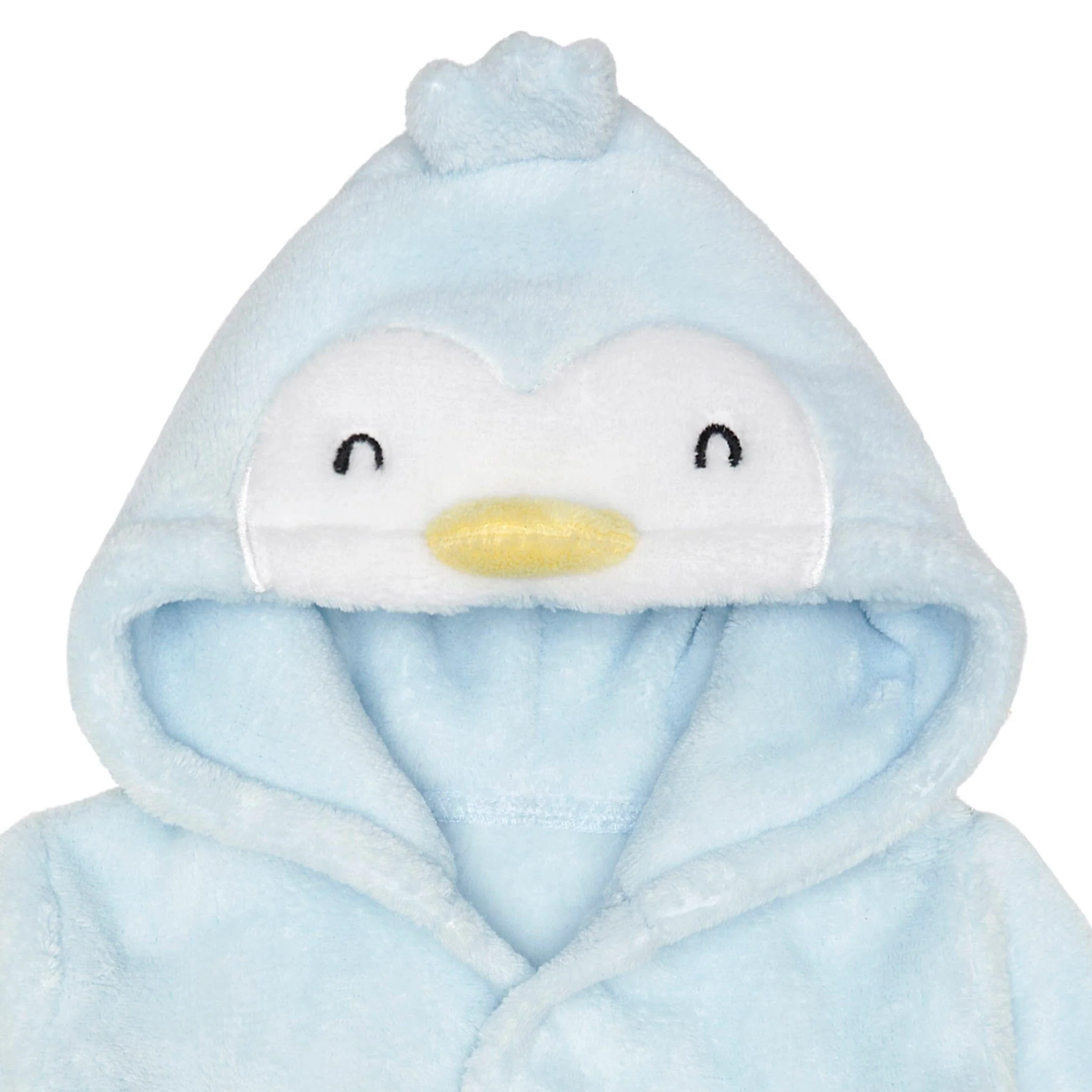 Embroidered Baby Neutral Penguin Robe - Image 5
