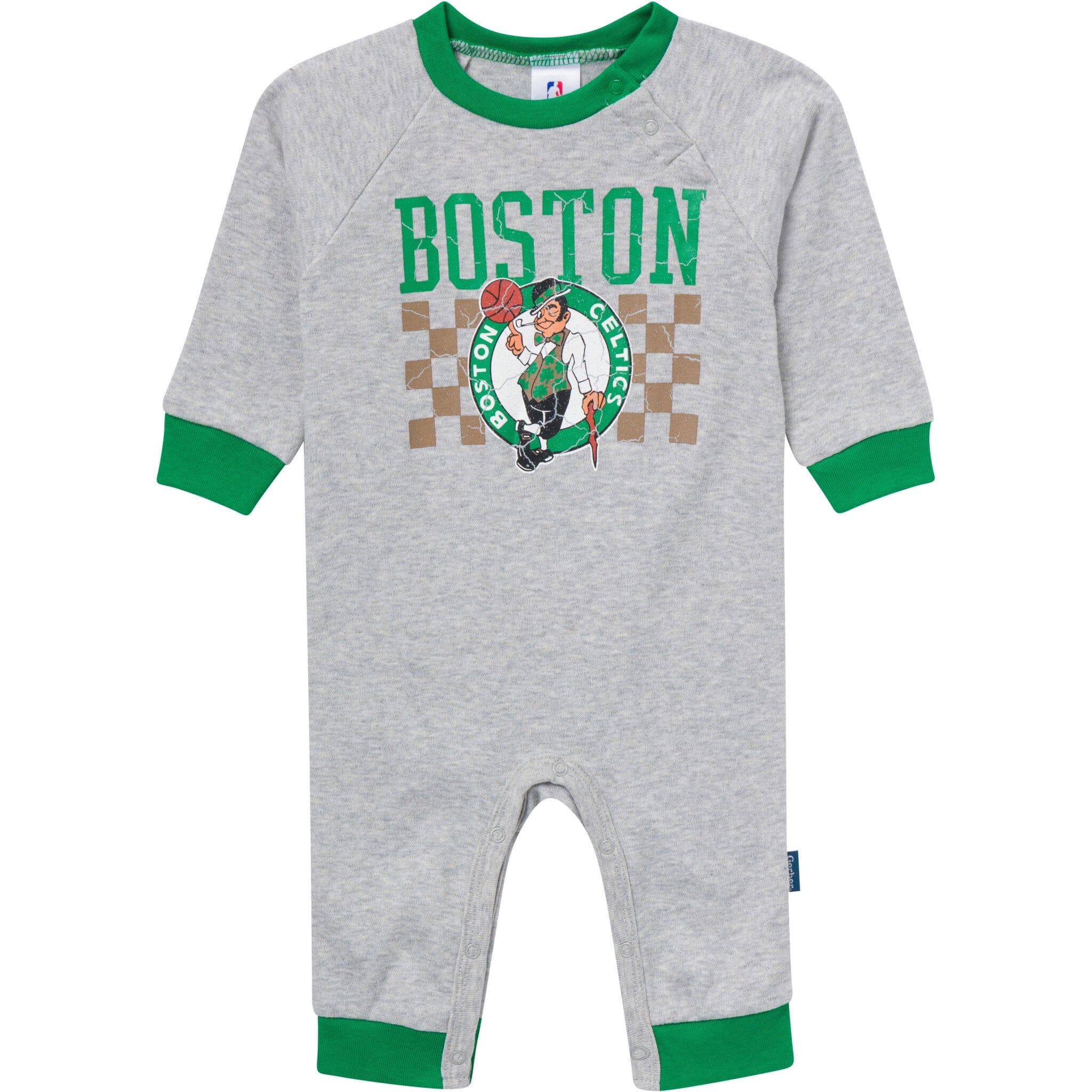 Baby Neutral Boston Celtics Romper