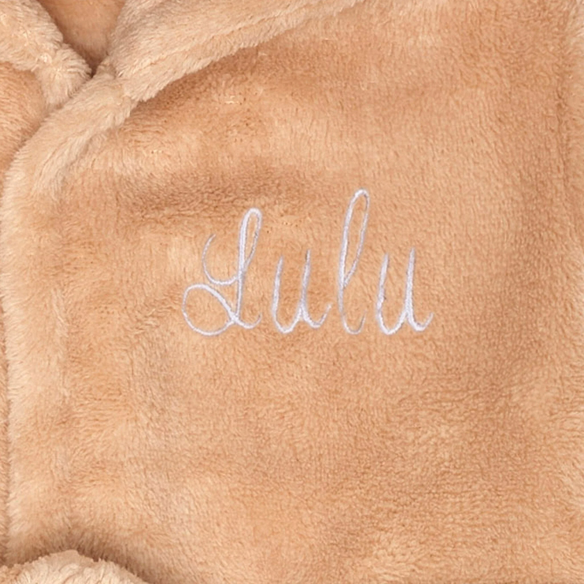 Embroidered Baby Neutral Lion Robe - Image 2