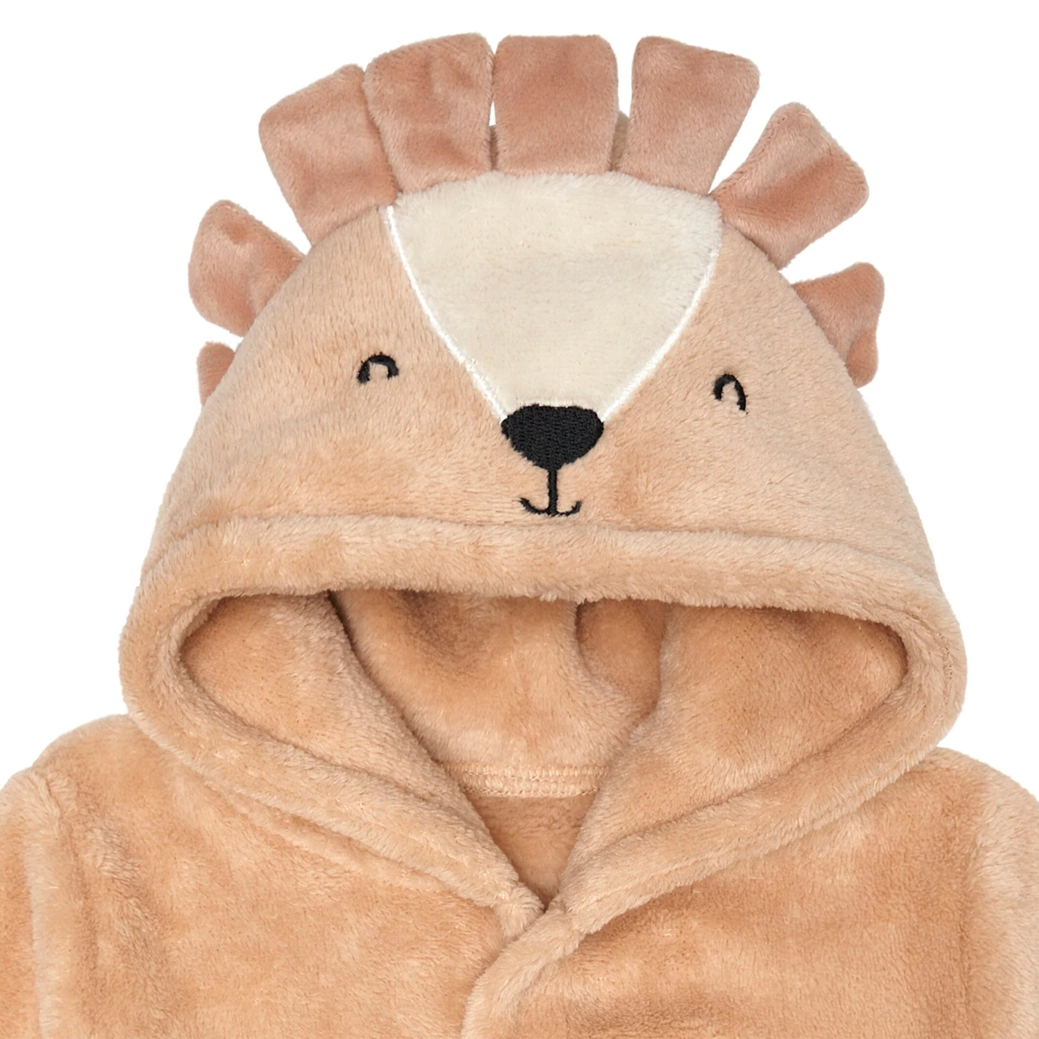Embroidered Baby Neutral Lion Robe - Image 3