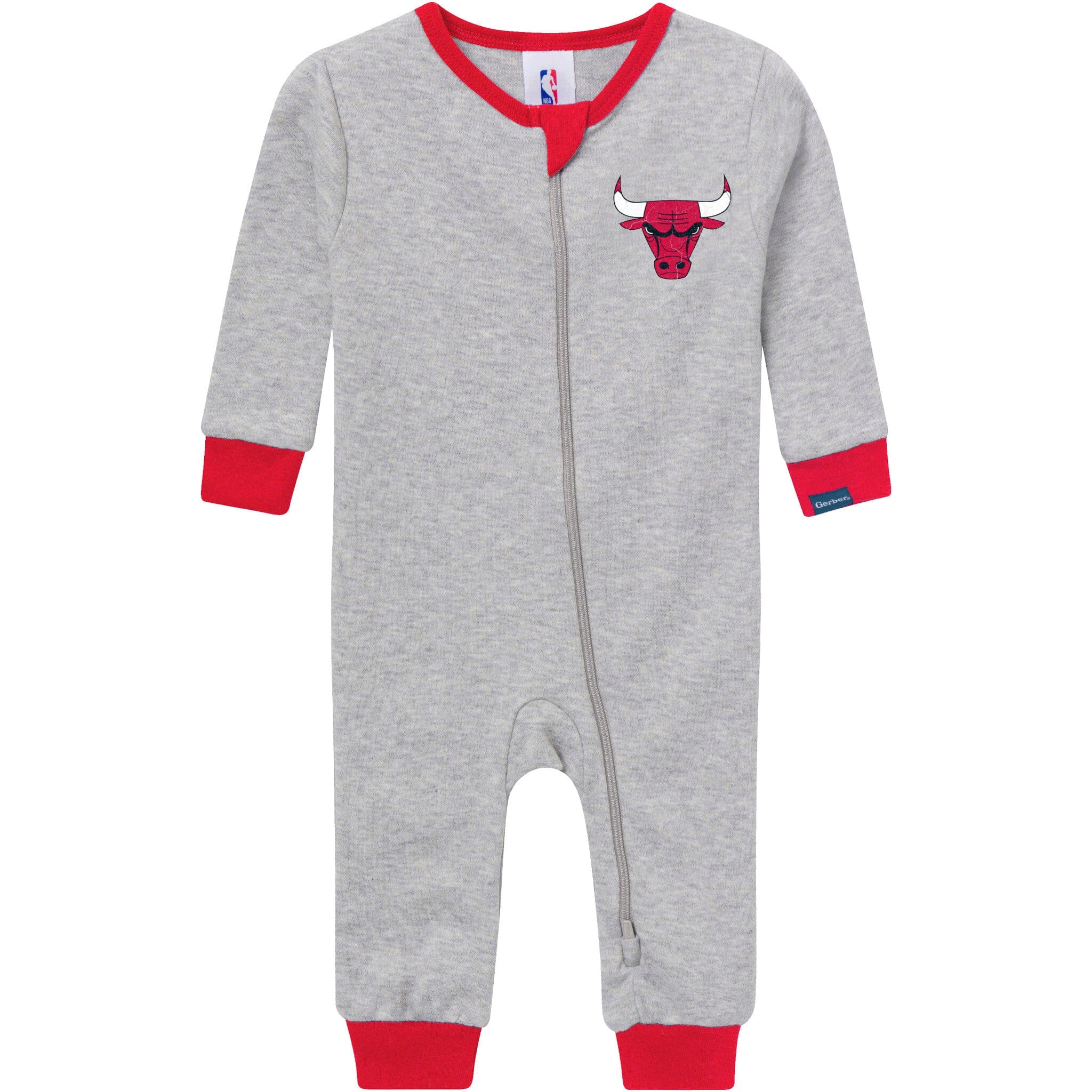 Baby Neutral Chicago Bulls Footless Pajamas