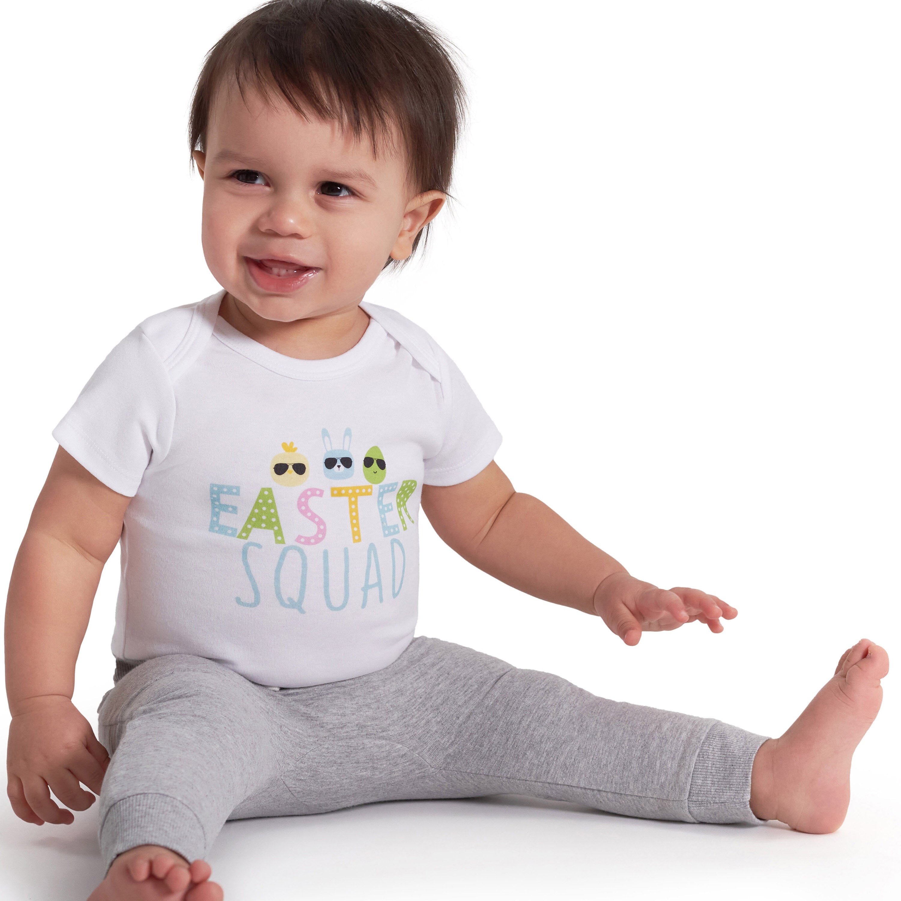 Baby Neutral "Easter Squad" Short Sleeve Onesies® Bodysuit - Image 2