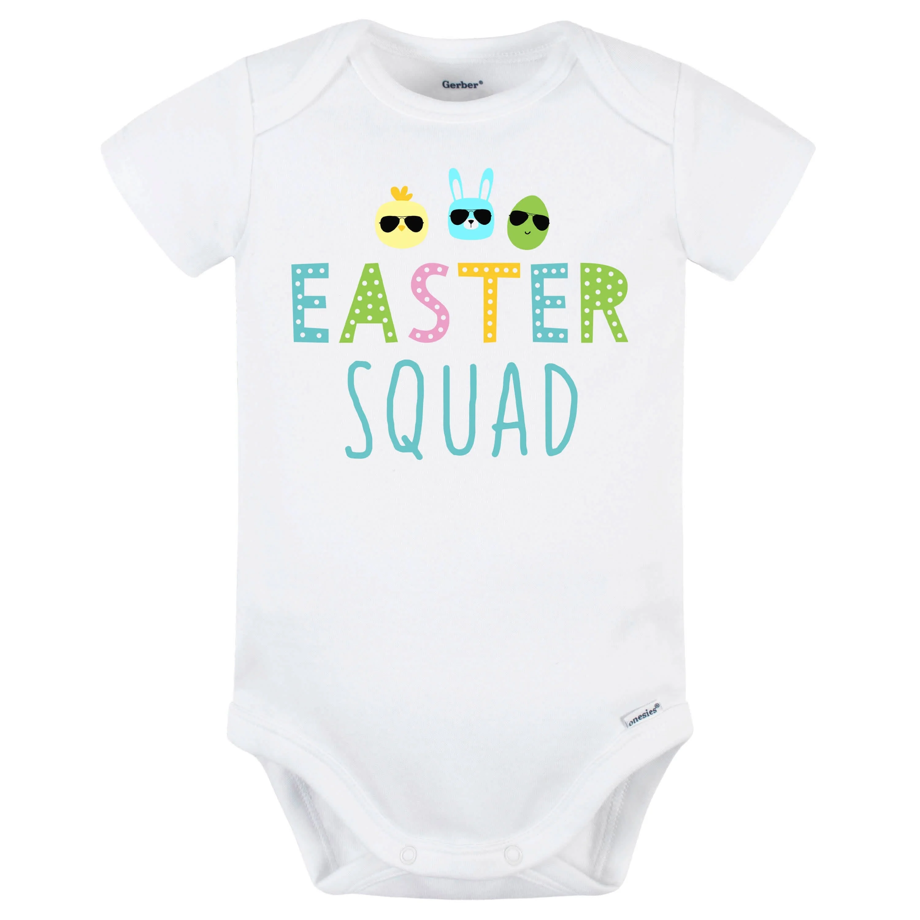 Baby Neutral "Easter Squad" Short Sleeve Onesies® Bodysuit - Image 3