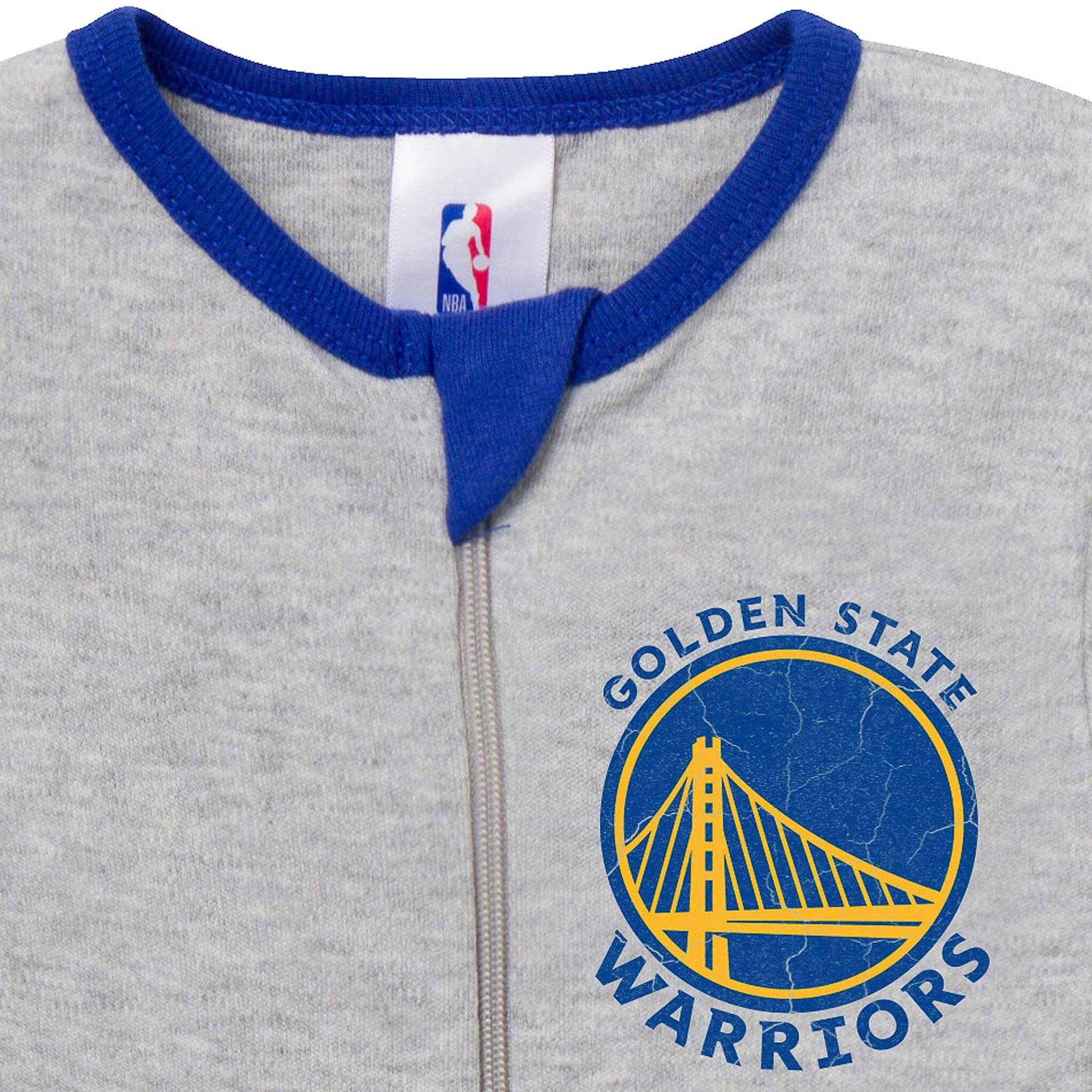 Baby Neutral Golden State Warriors Footless Pajamas - Image 2