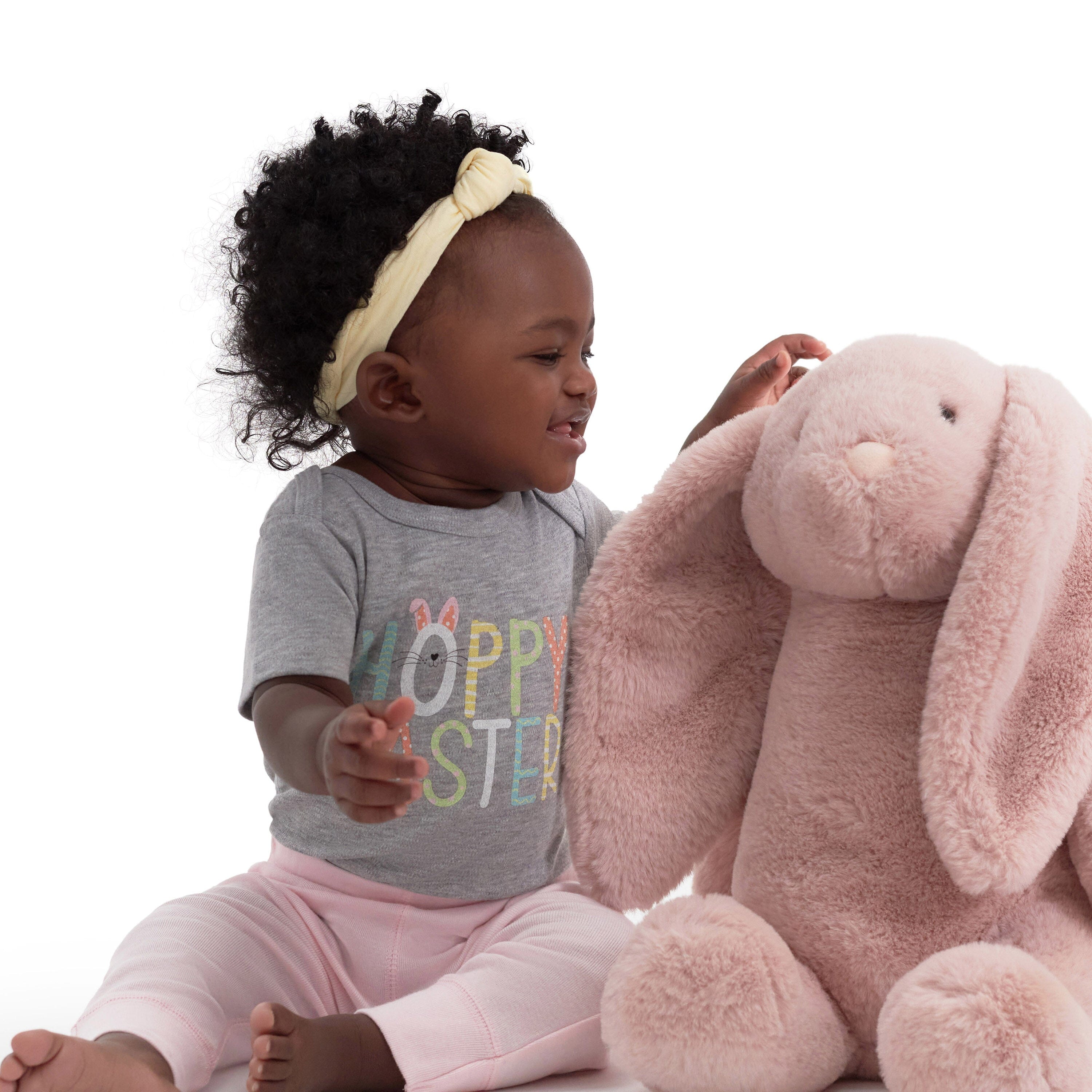 Baby Neutral "Hoppy Easter" Short Sleeve Onesies® Bodysuit - Image 2