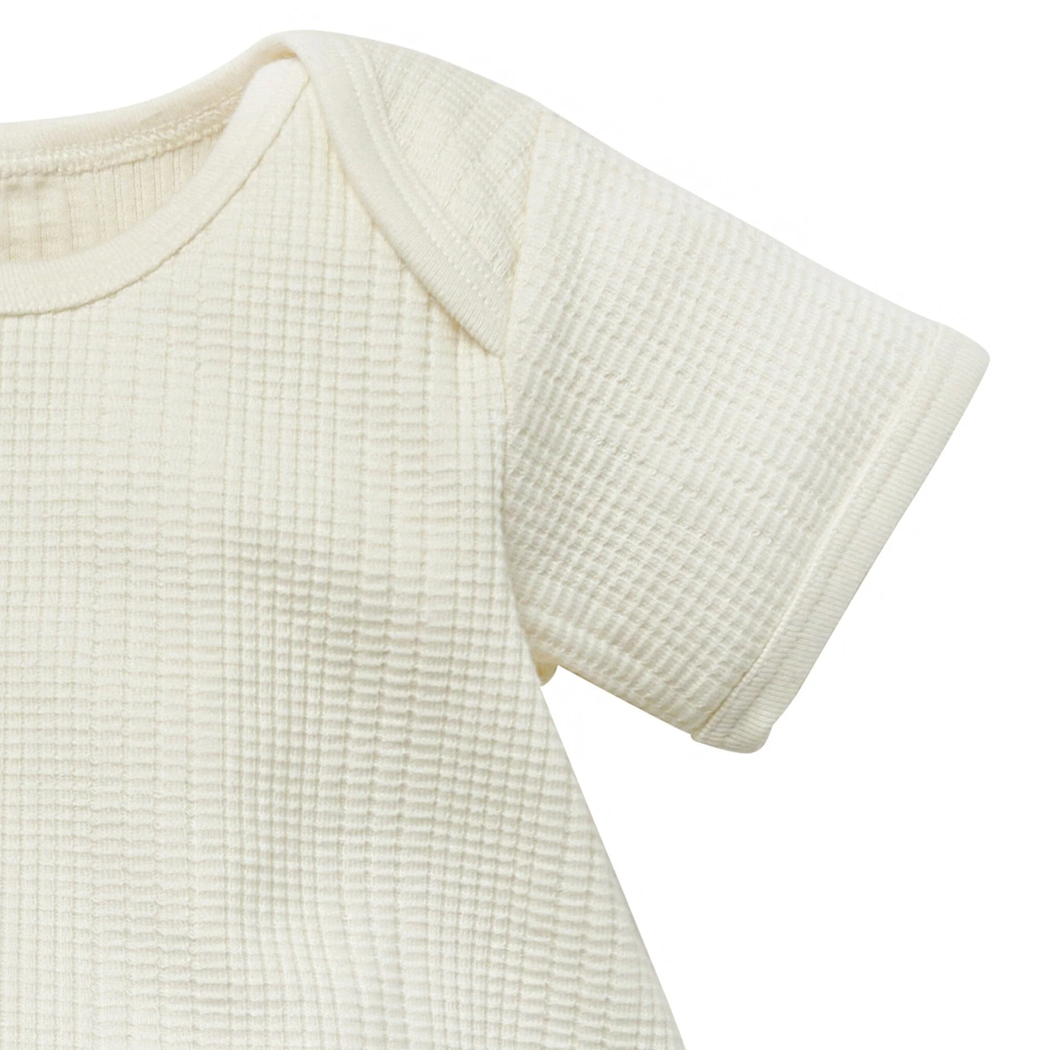 Baby Neutral Ivory Dumpling Romper - Image 2