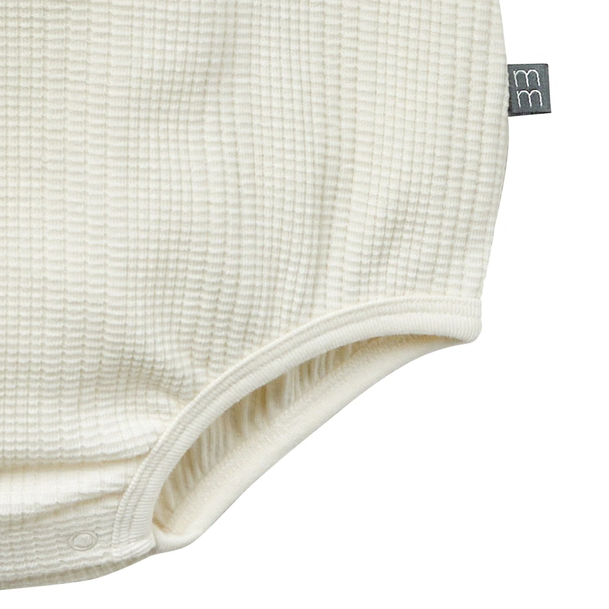 Baby Neutral Ivory Dumpling Romper - Image 3