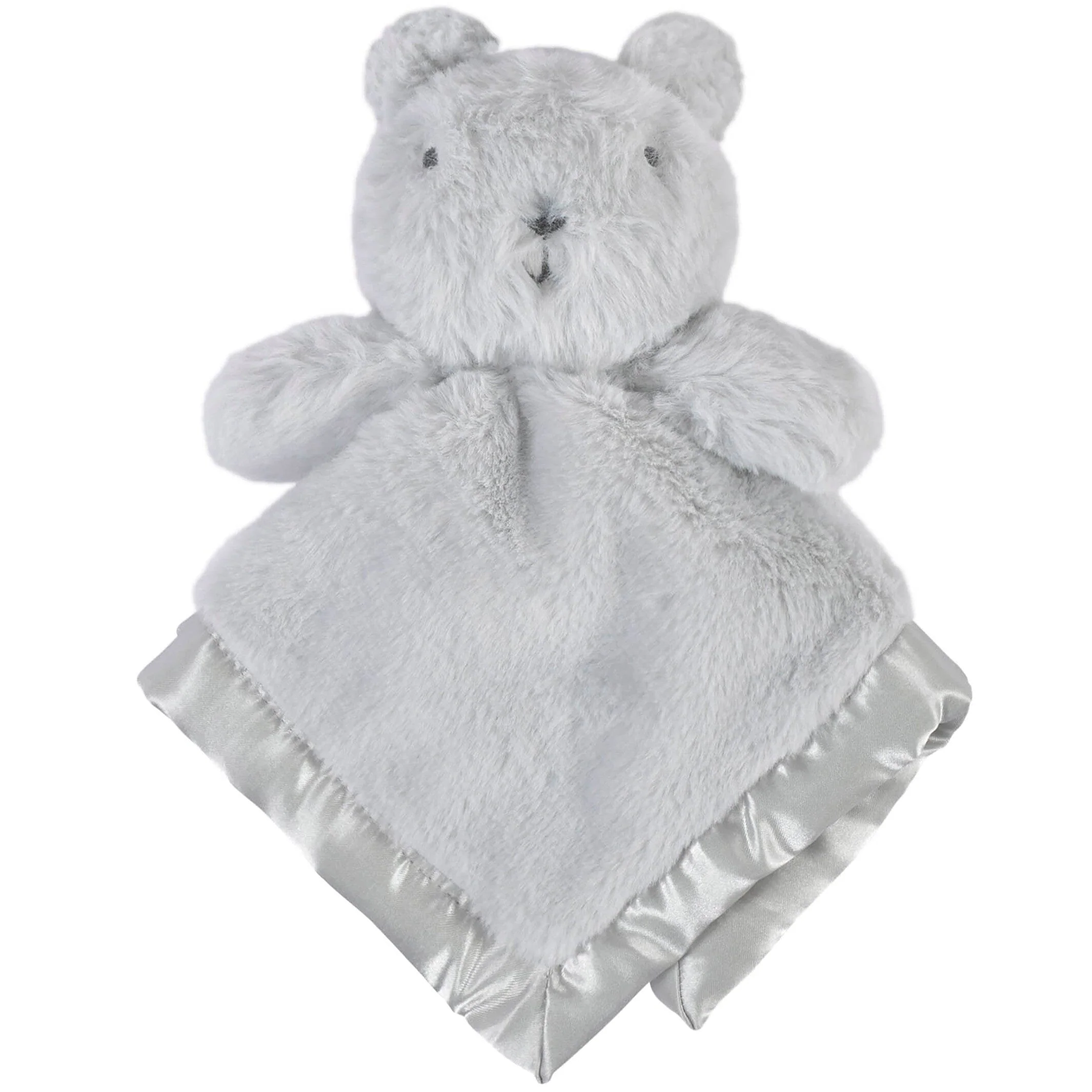 Embroidered Neutral Light Gray Security Blanket - Image 3