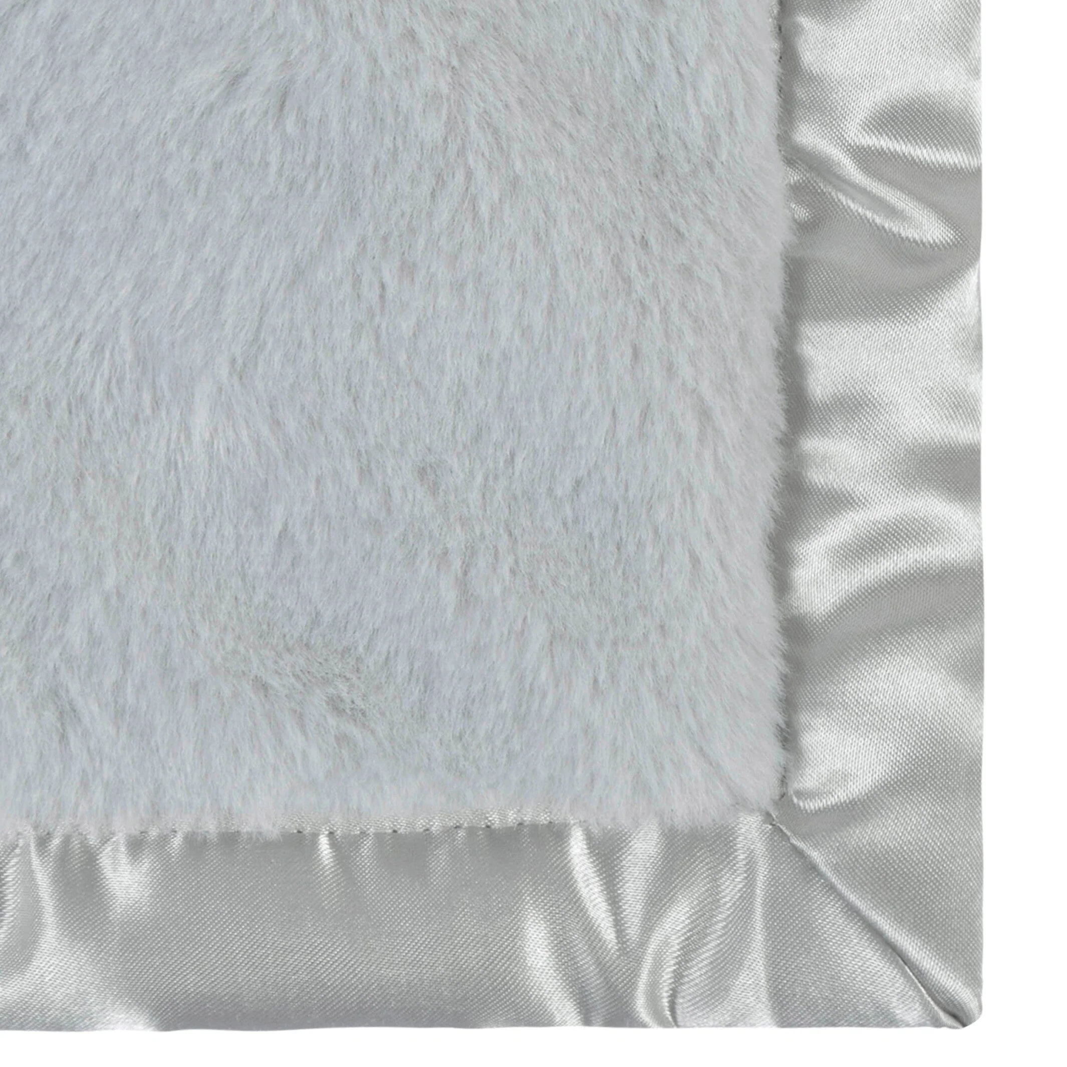 Embroidered Neutral Light Gray Security Blanket - Image 6