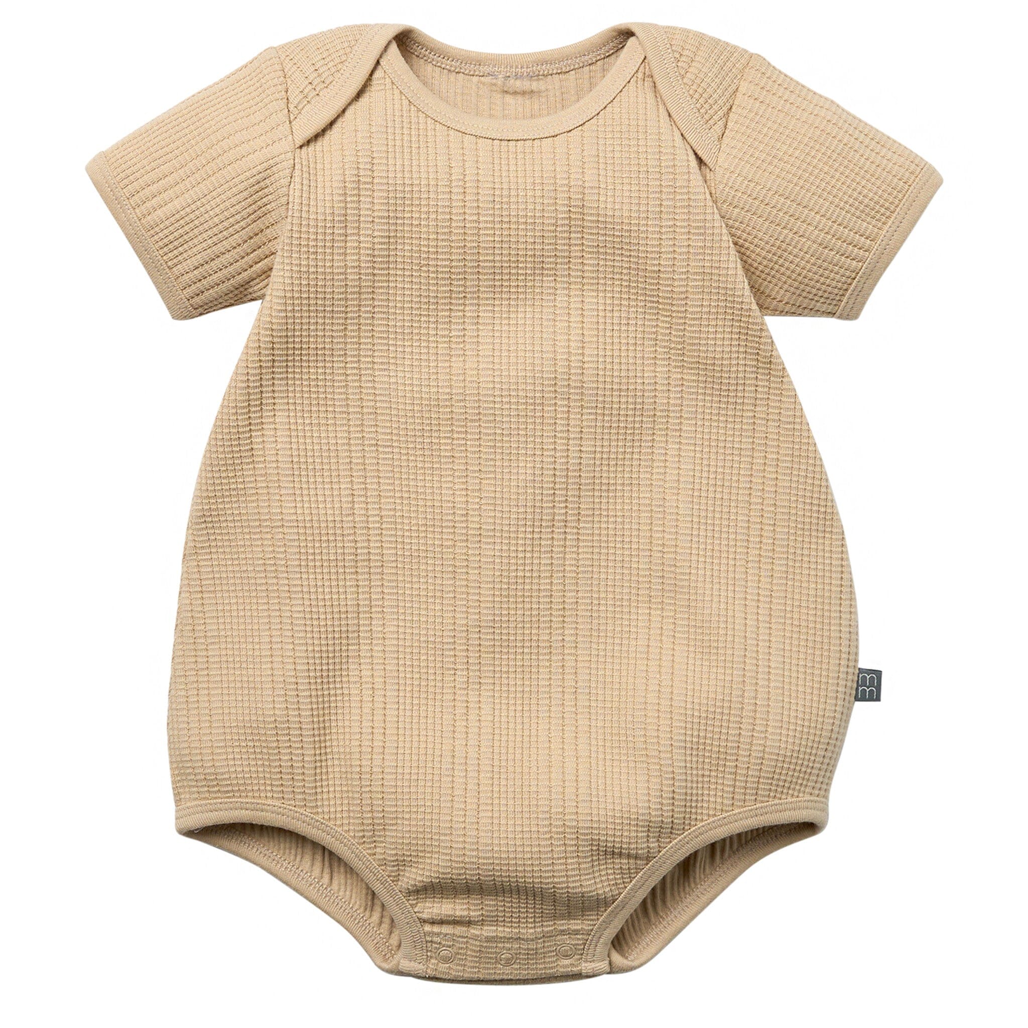 Baby Neutral Tan Dumpling Romper