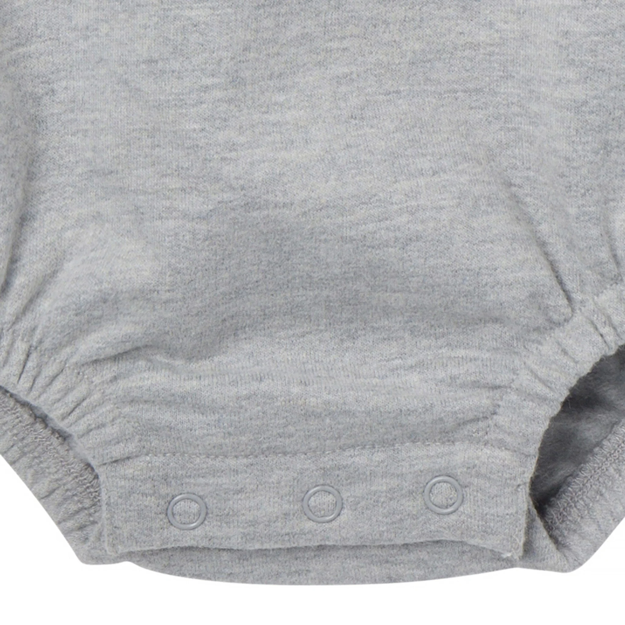 Baby Neutral Little and Loud Sweatshirt Bubble Romper - Image 3
