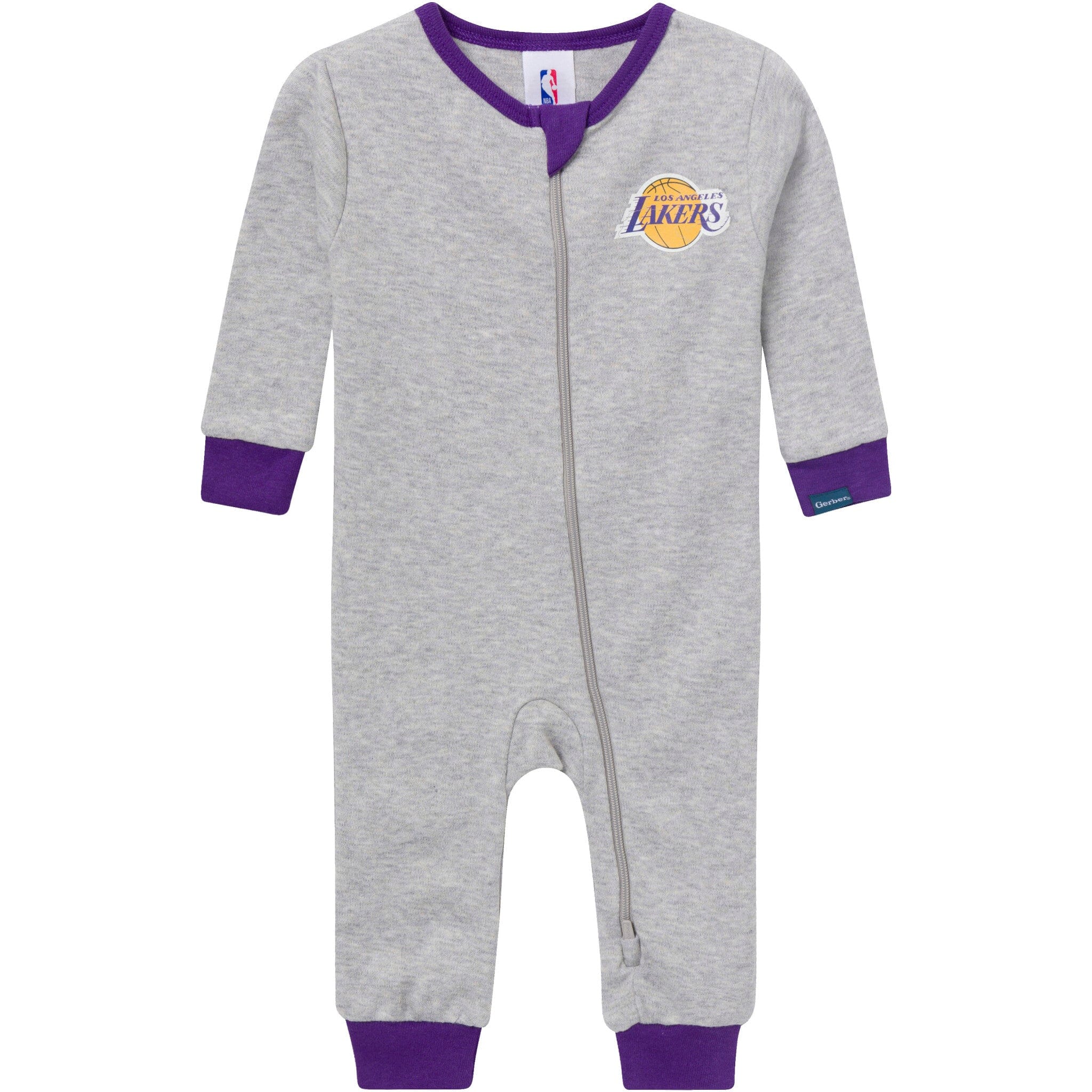 Baby Neutral Los Angeles Lakers Footless Pajamas
