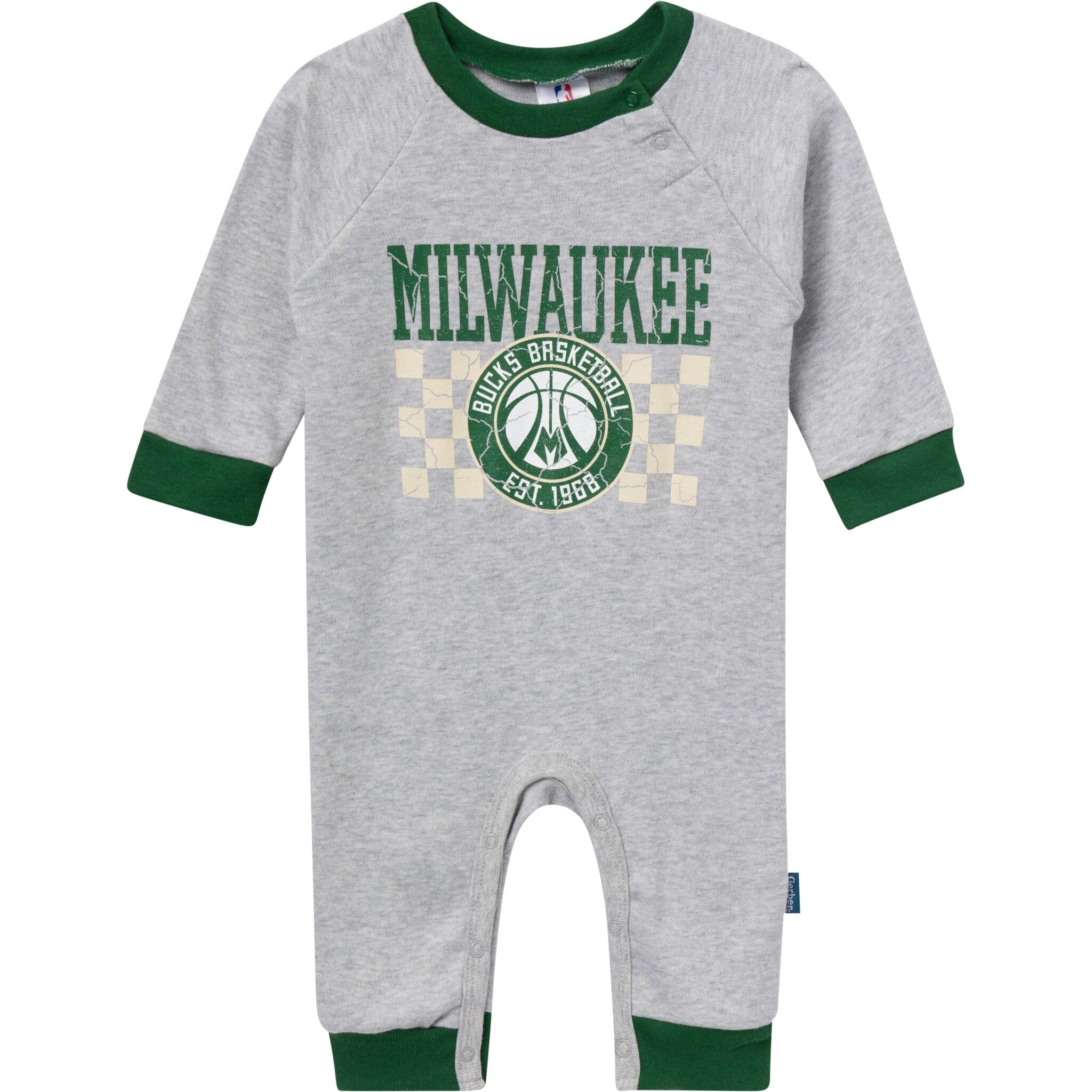 Baby Neutral Milwaukee Bucks Romper