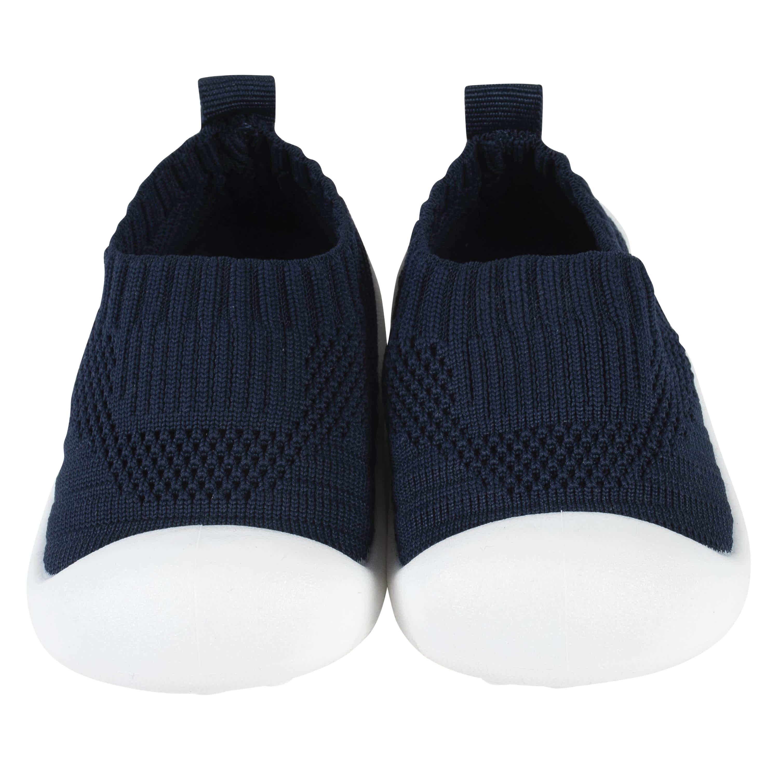 Baby Neutral Navy Stretchy Knit Slip-On Sneaker - Image 4