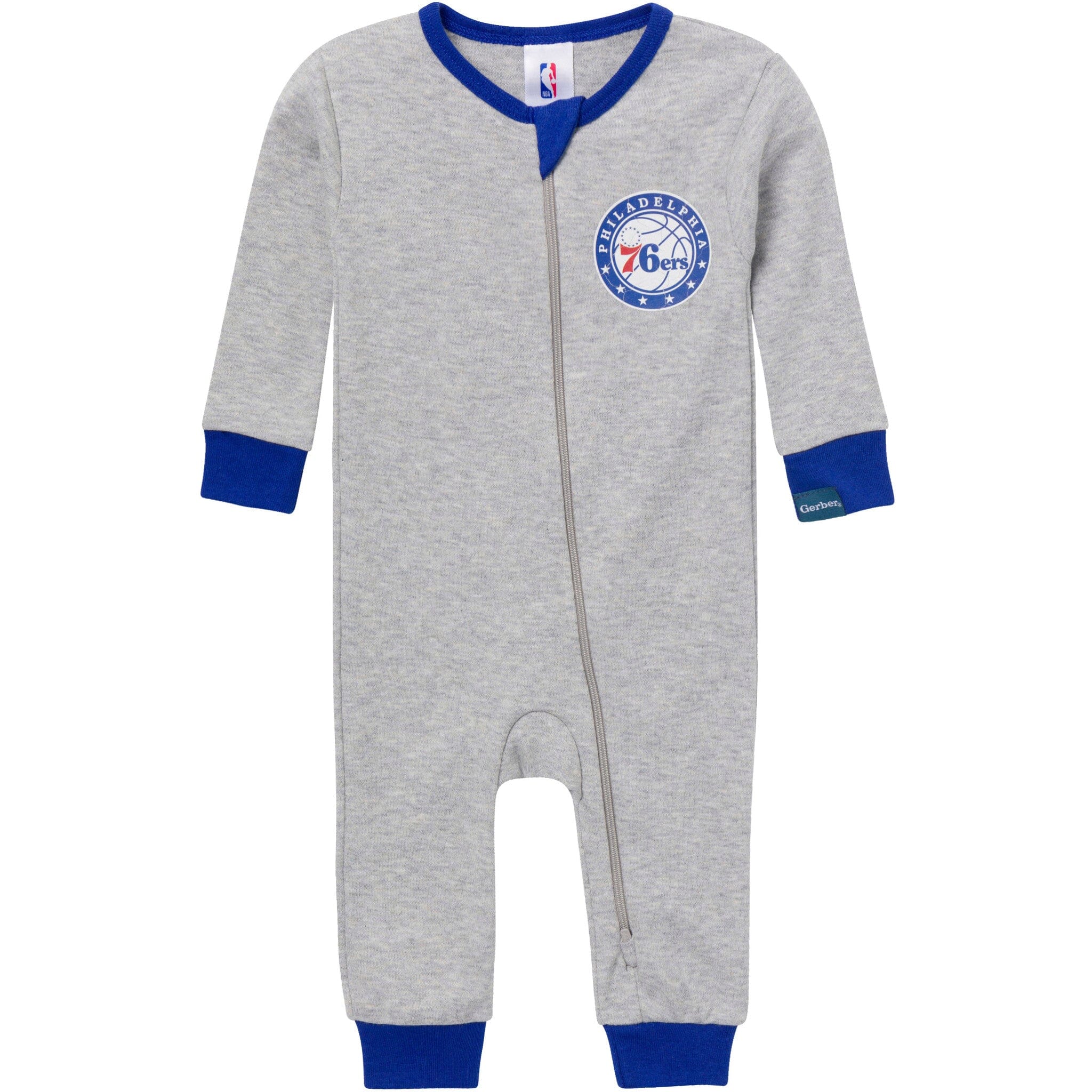 Baby Neutral Philadelphia 76ers Footless Pajamas