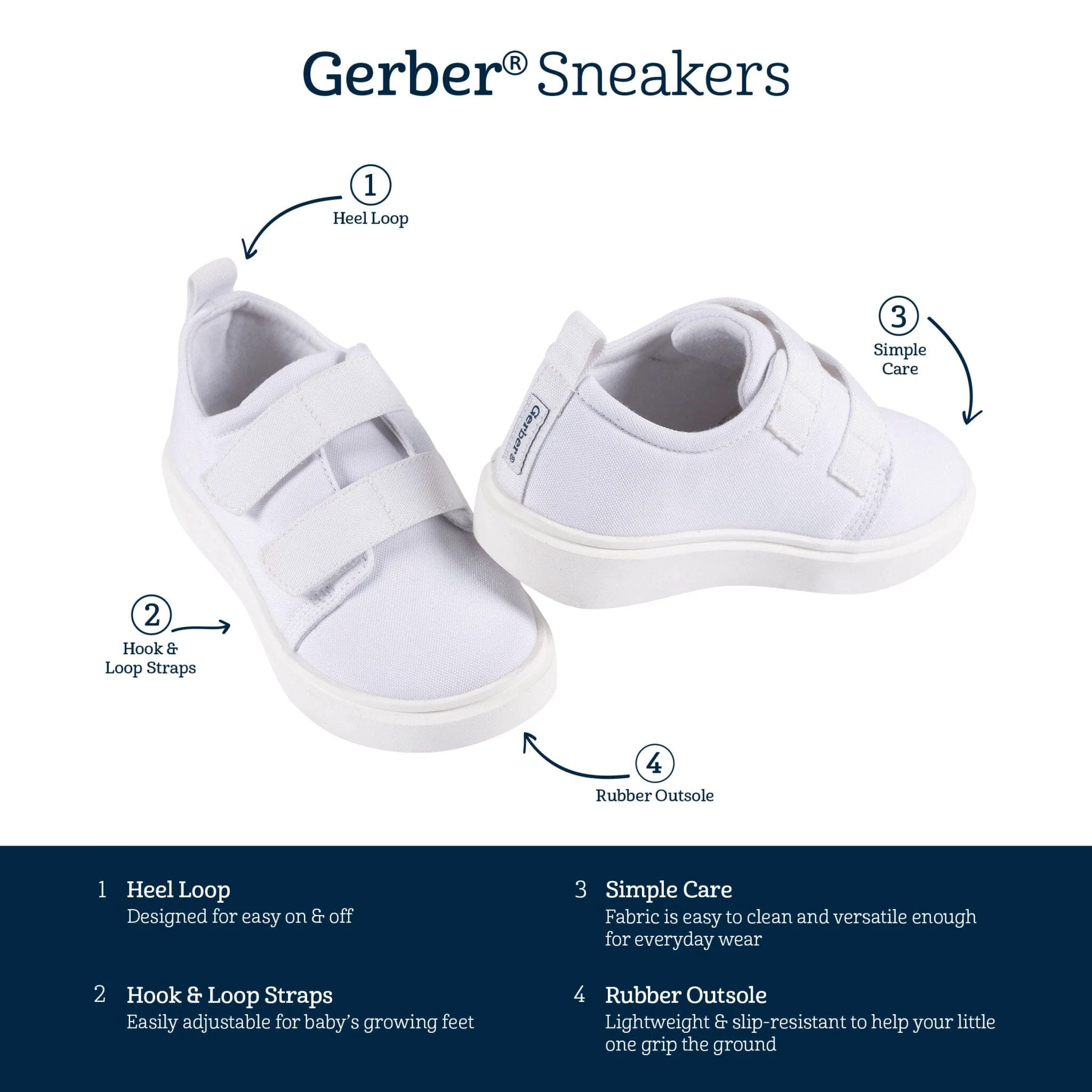 Infant & Toddler Neutral White Strap Sneaker - Image 7