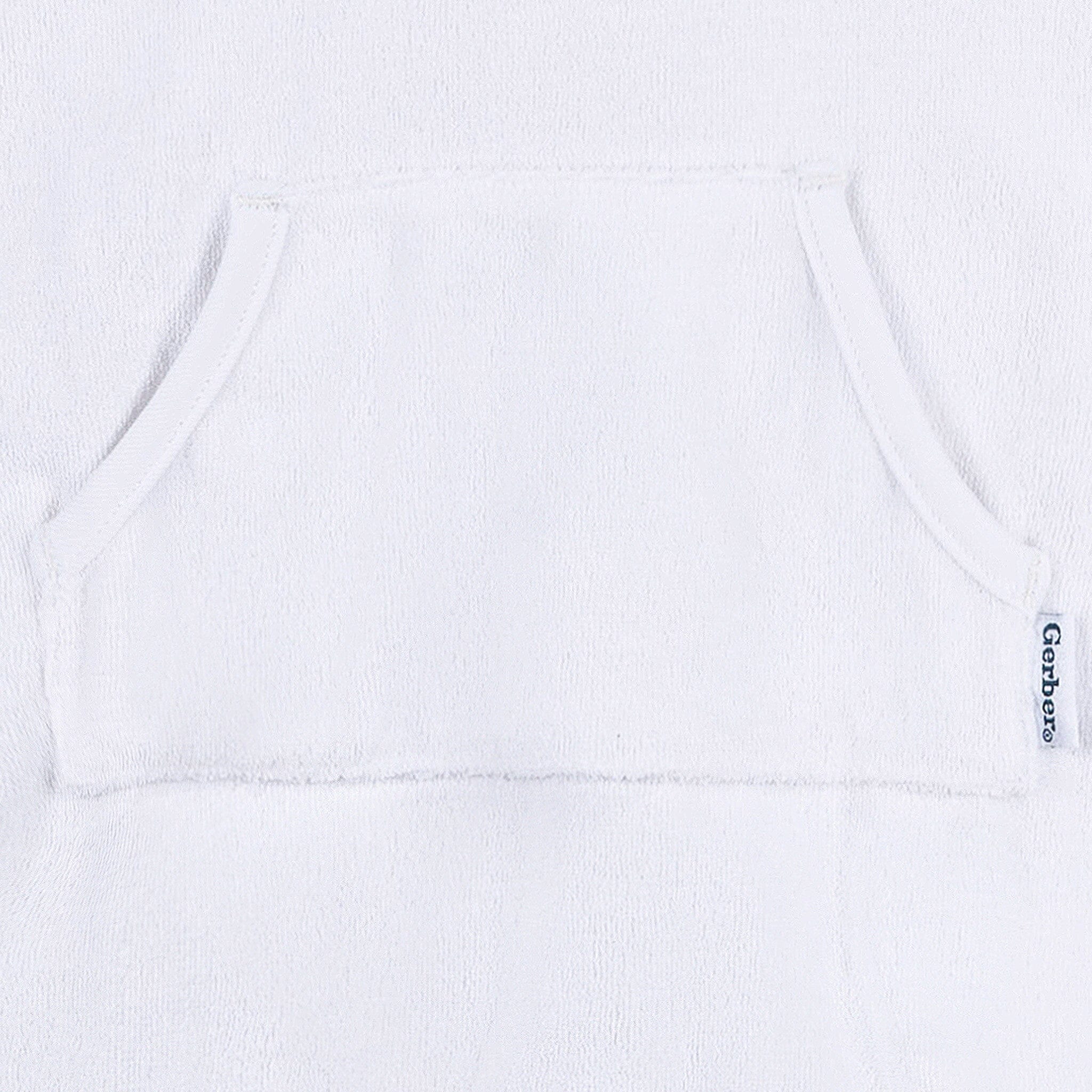Baby & Toddler Neutral White Hooded Swim Coverup - Image 6