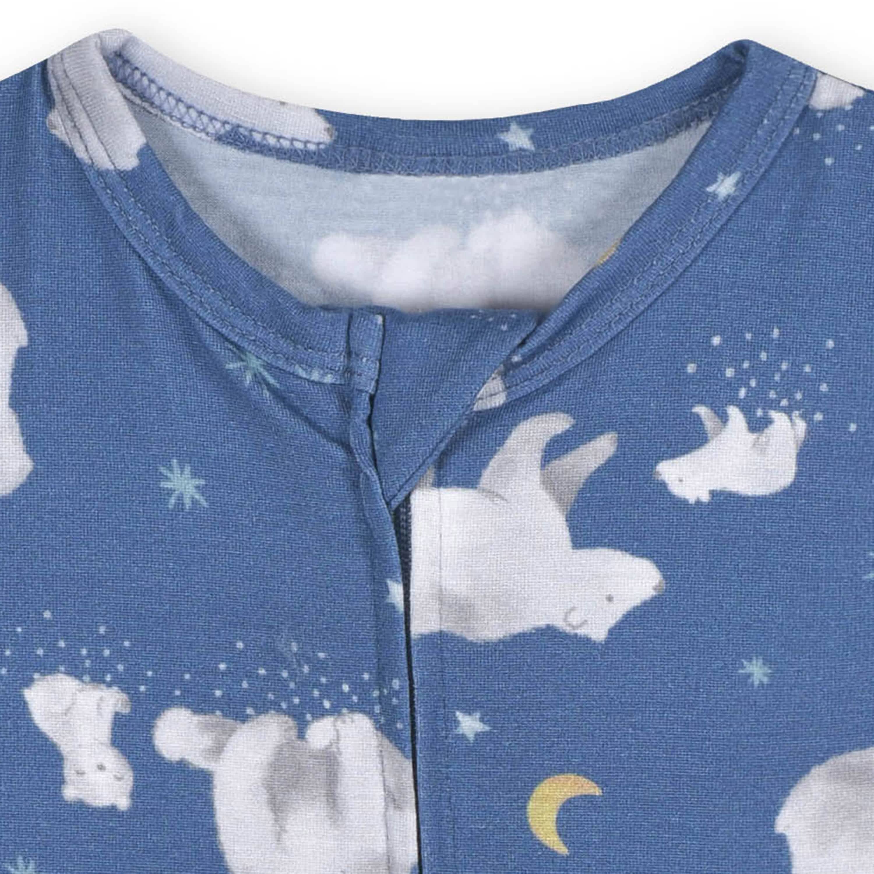 Baby Polar Night Buttery Soft Viscose Made from Eucalyptus Snug Fit Romper - Image 3