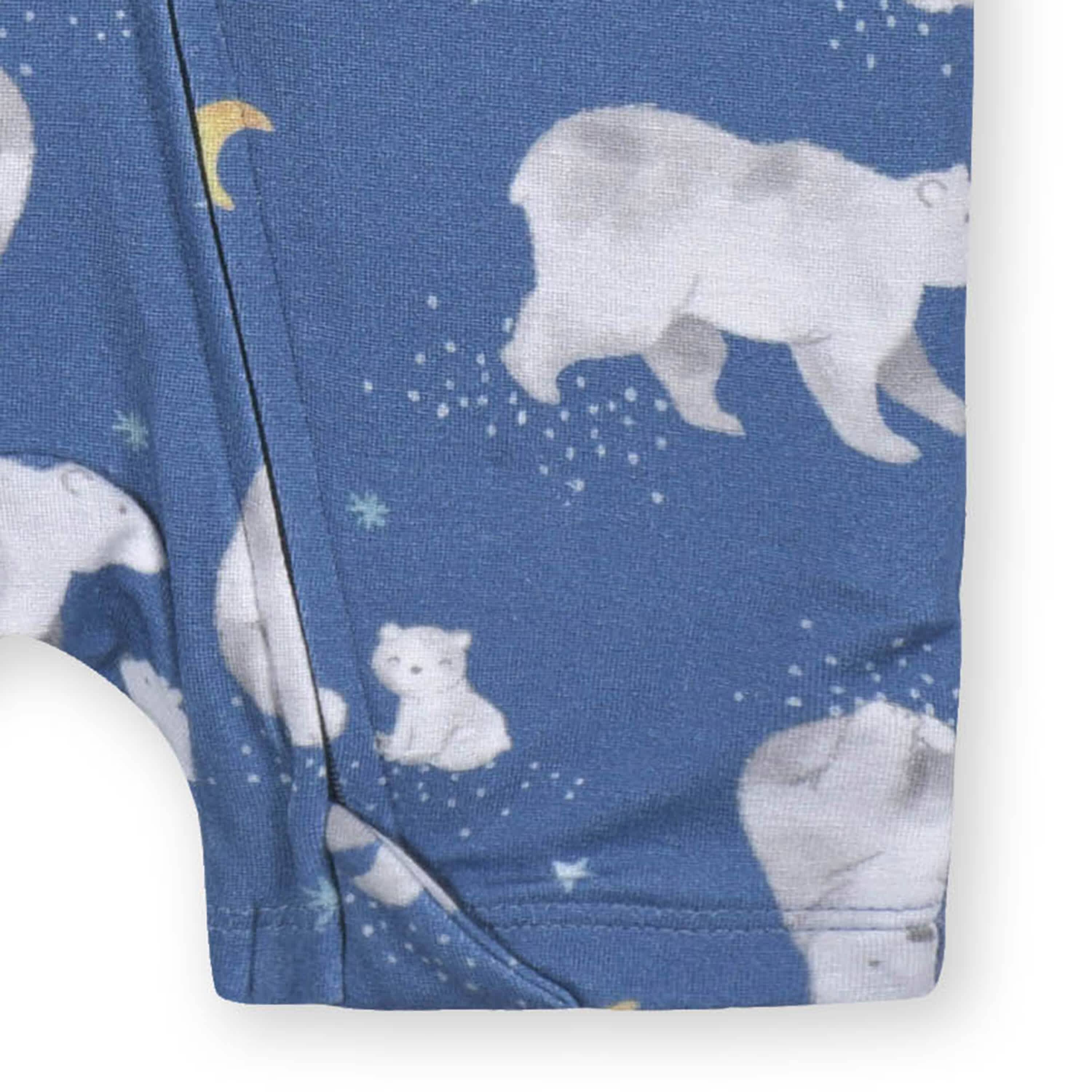 Baby Polar Night Buttery Soft Viscose Made from Eucalyptus Snug Fit Romper - Image 4