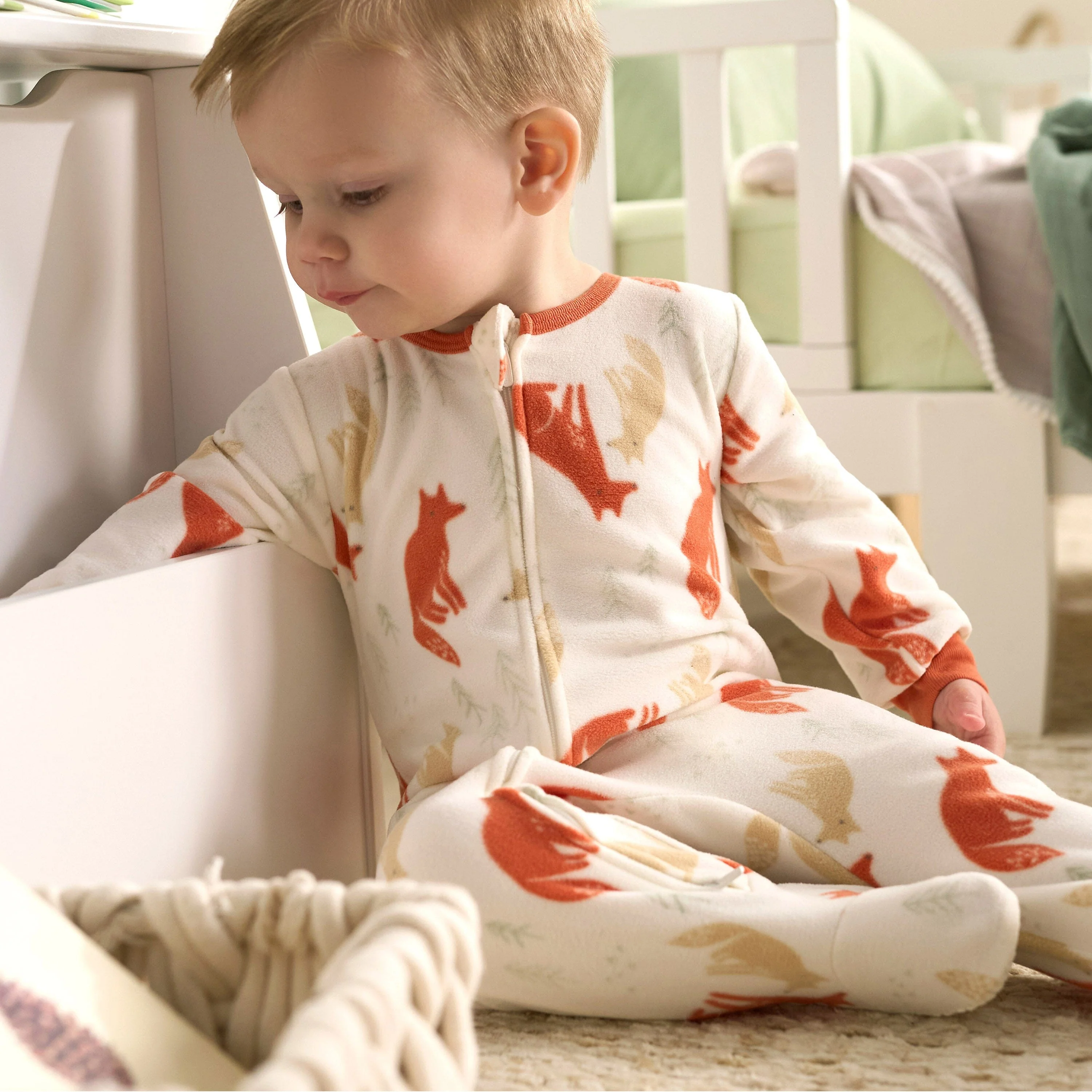 Baby & Toddler Boys Fox Footed Fleece Pajamas - Image 2