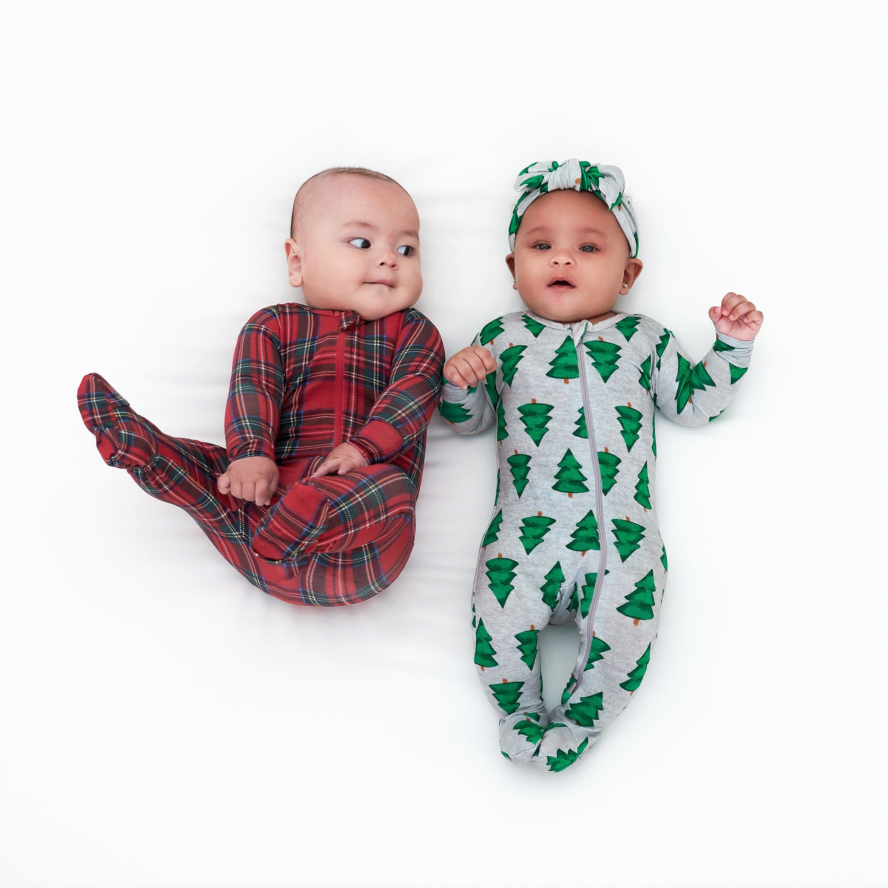 Baby Spruce Christmas Tree Footed Pajamas - Image 4
