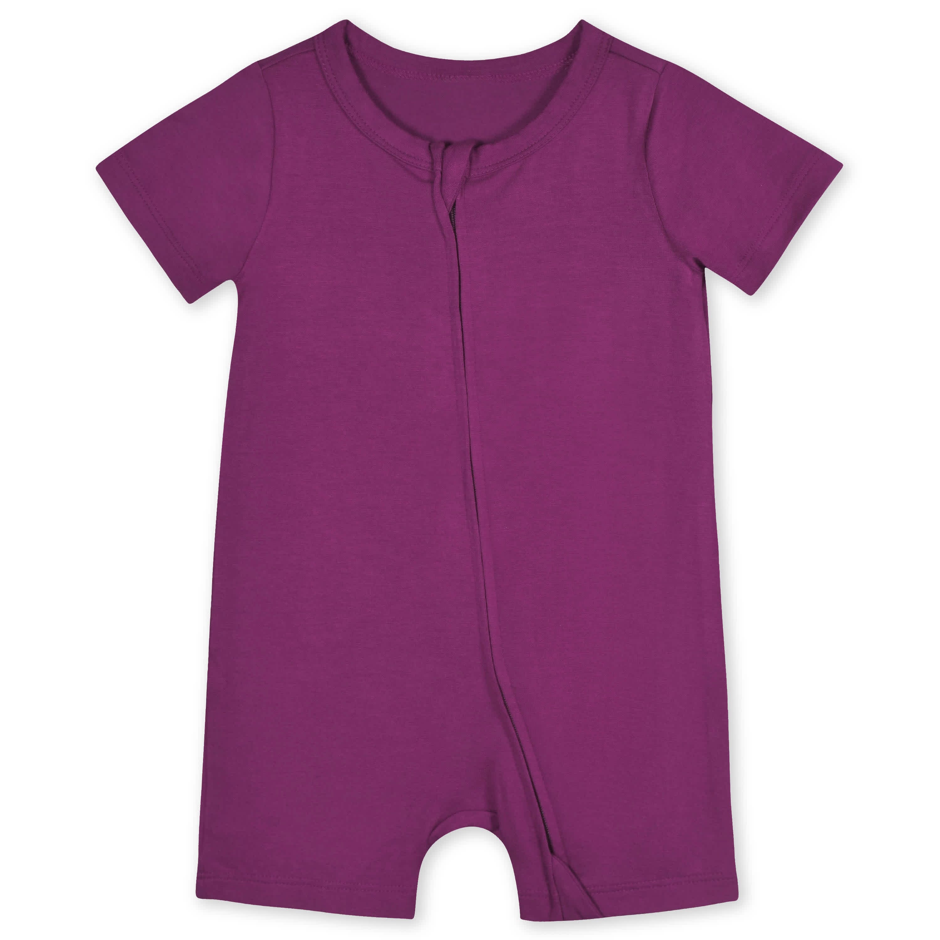 Baby Raspberry Buttery Soft Viscose Made from Eucalyptus Snug Fit Romper - Image 2