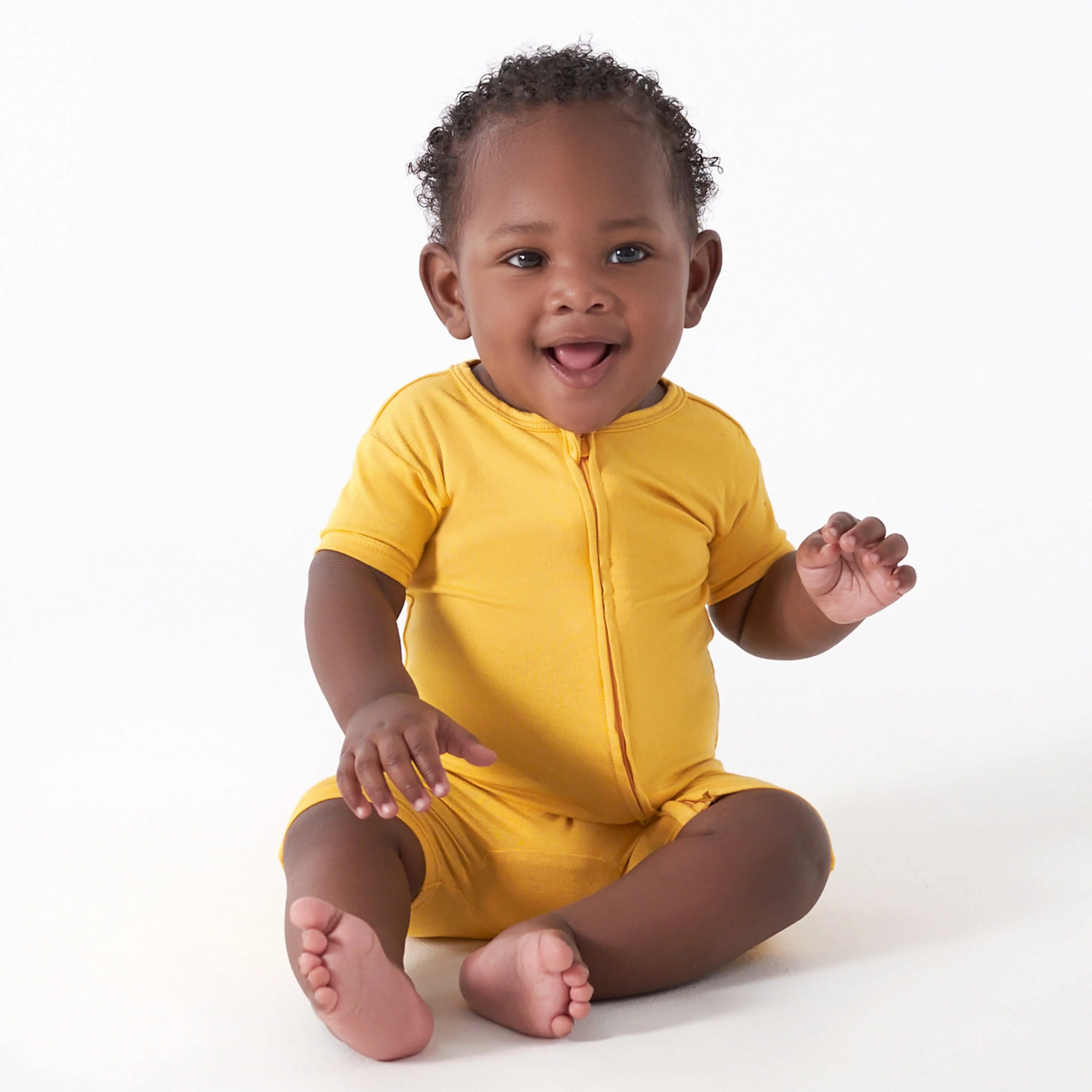 Baby Honey Buttery Soft Viscose Made from Eucalyptus Snug Fit Romper, 18M