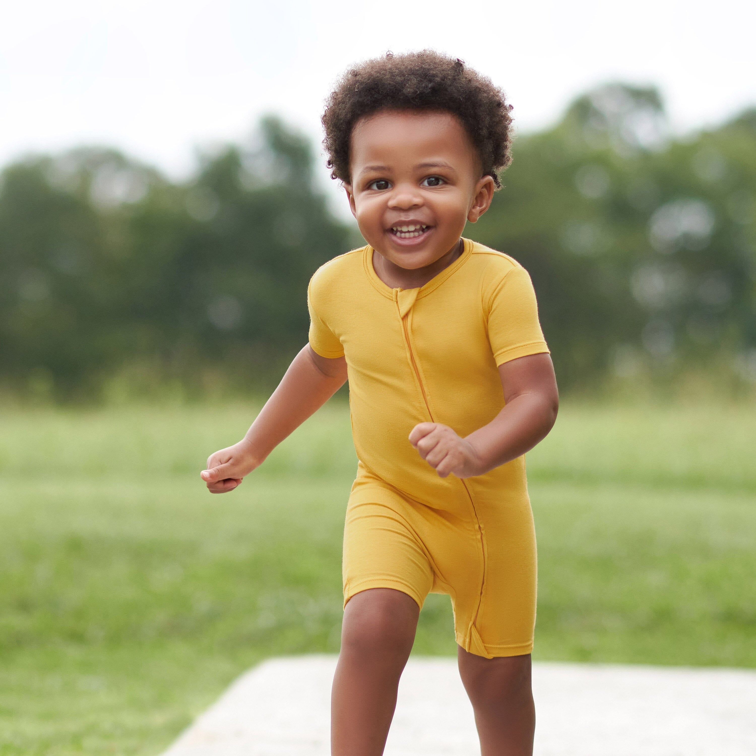 Baby Honey Buttery Soft Viscose Made from Eucalyptus Snug Fit Romper, 18M - Image 4