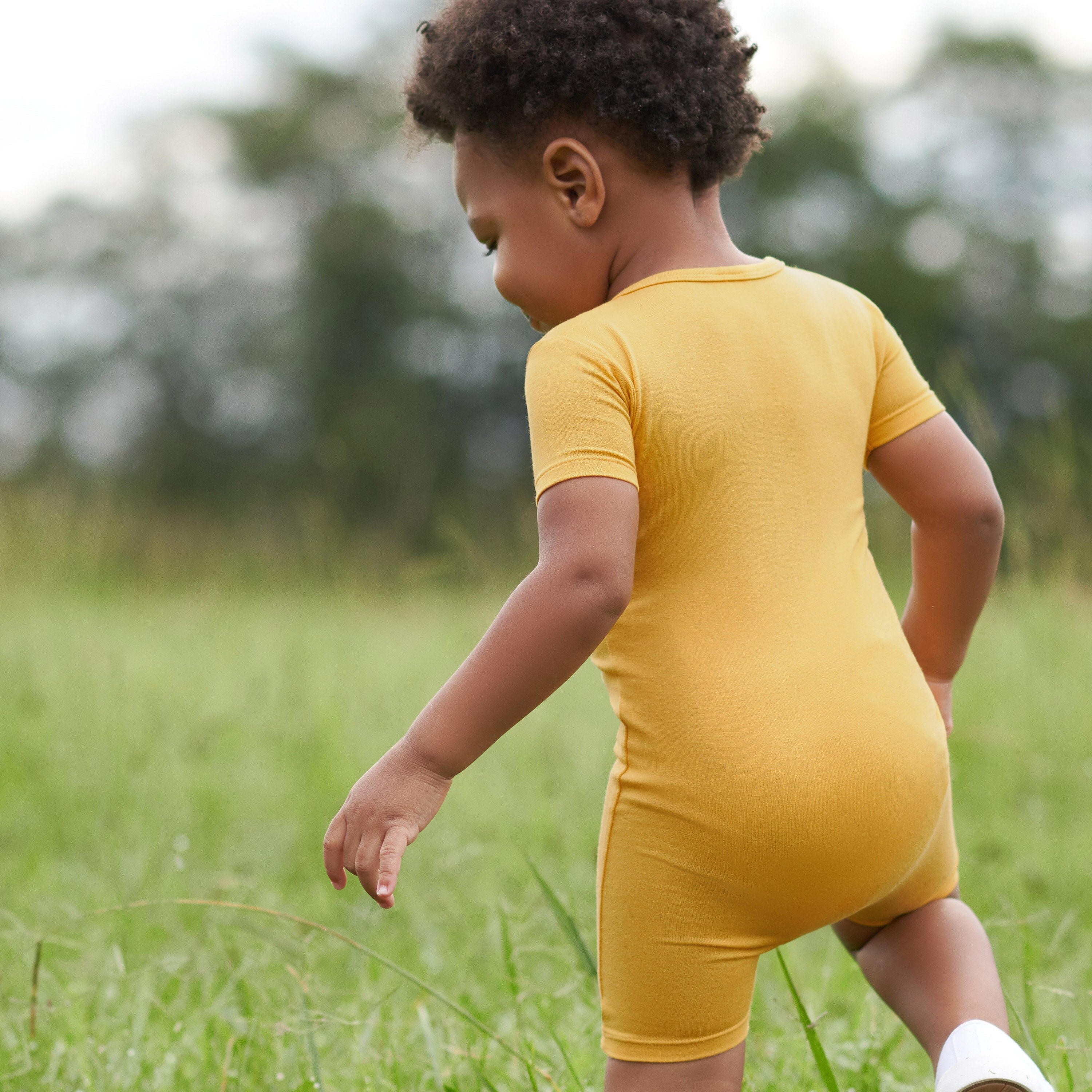 Baby Honey Buttery Soft Viscose Made from Eucalyptus Snug Fit Romper, 18M - Image 5