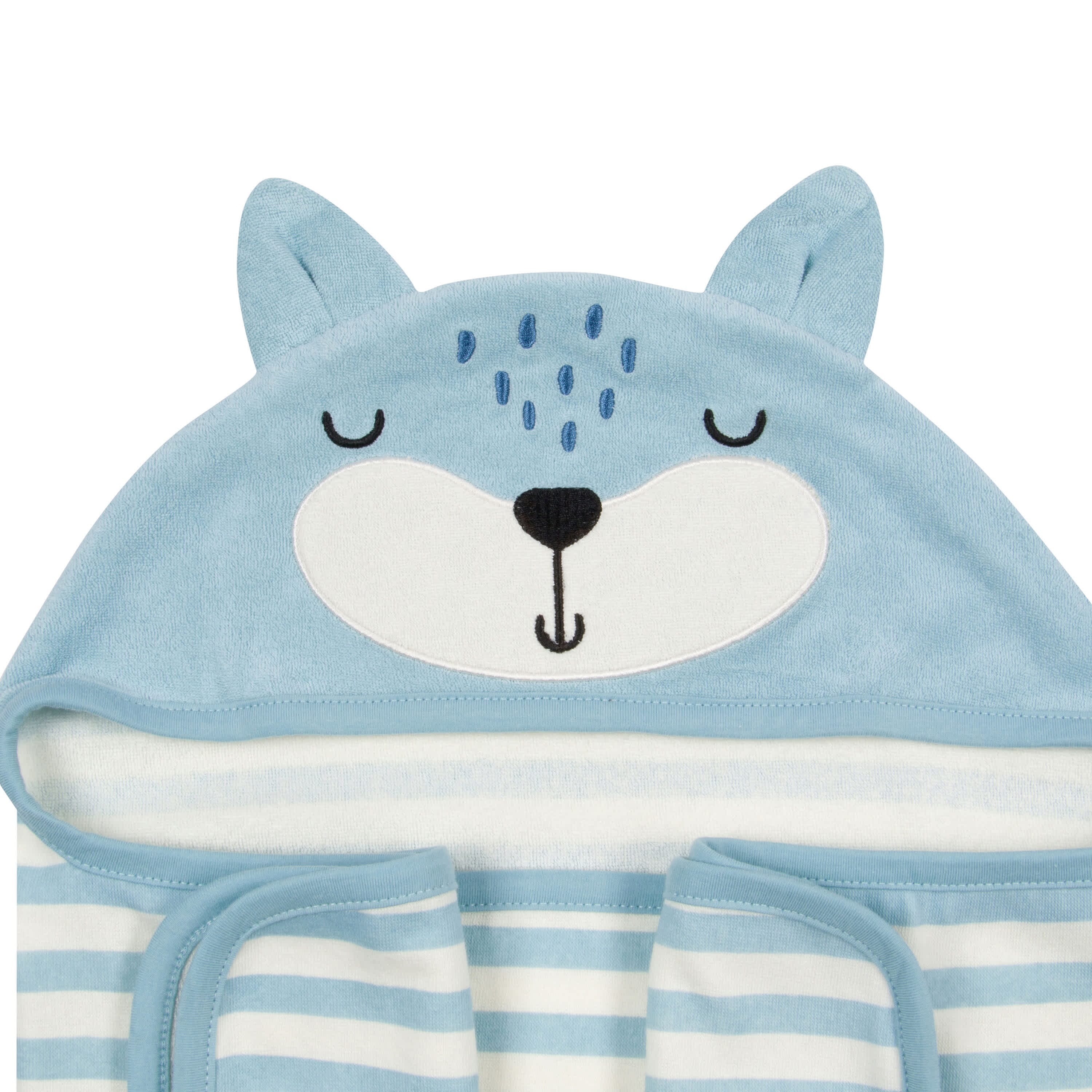 Baby Boys Fox Hooded Bath Wrap - Image 2