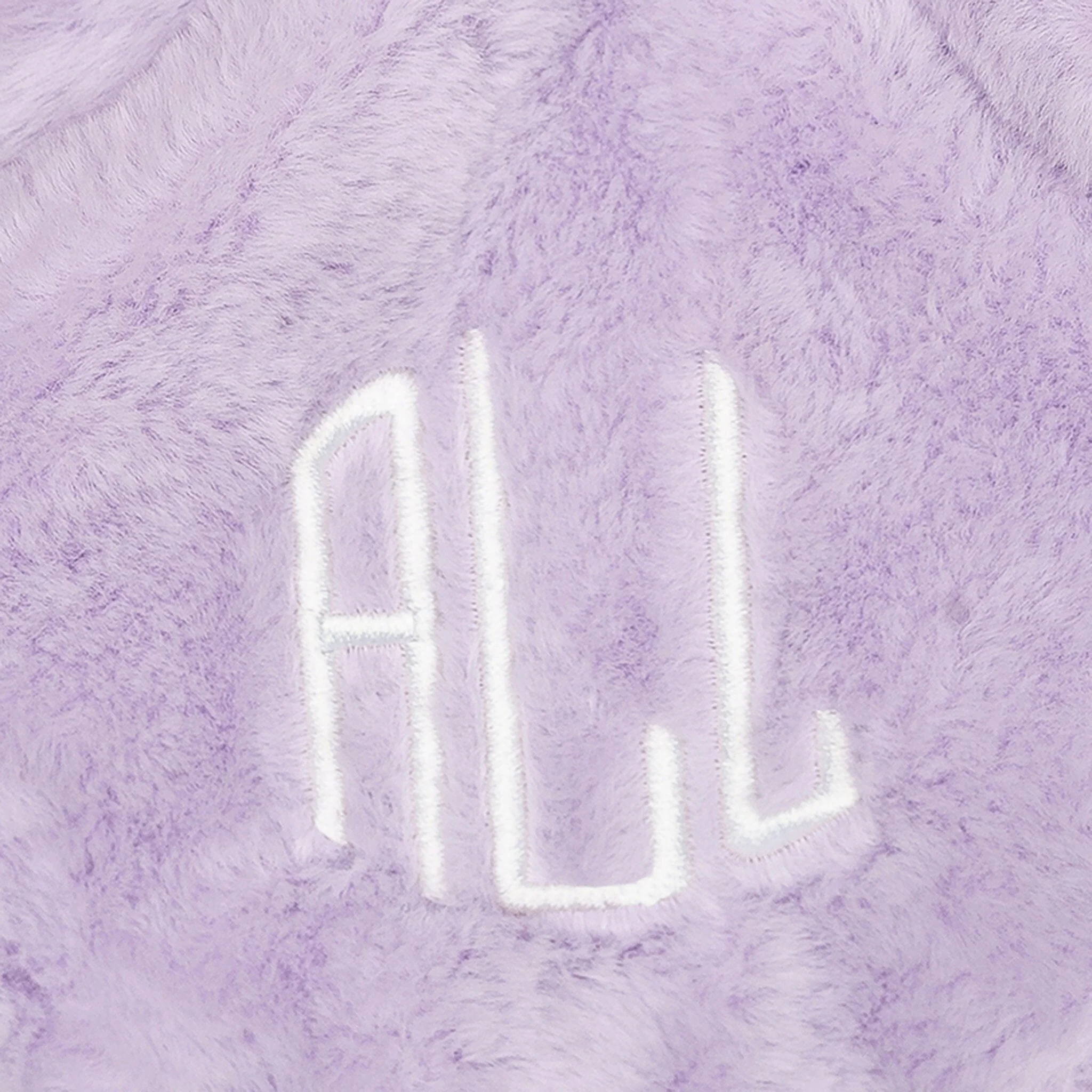 Embroidered Baby Girls Purple Bunny Security Blanket - Image 2