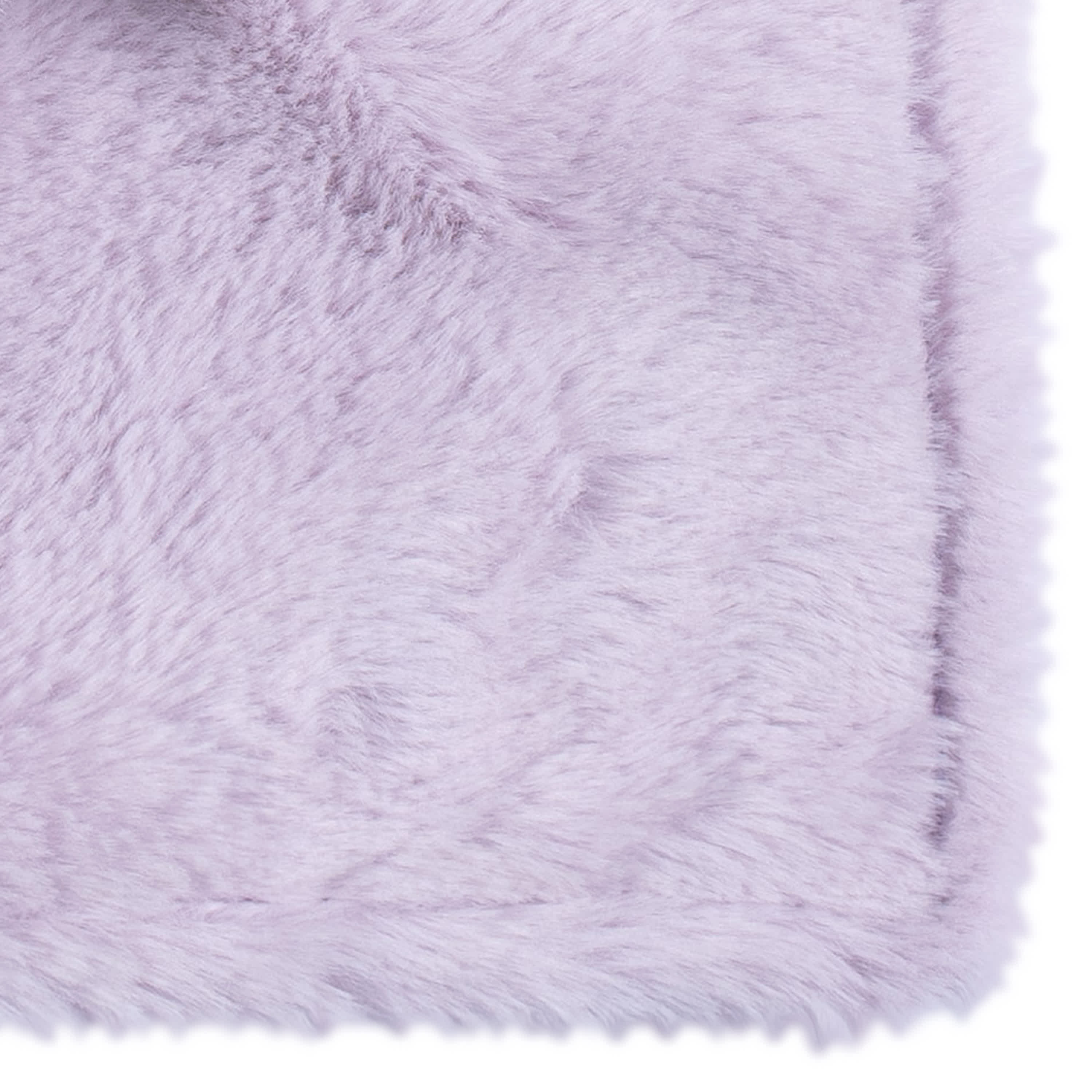 Embroidered Baby Girls Purple Bunny Security Blanket - Image 7