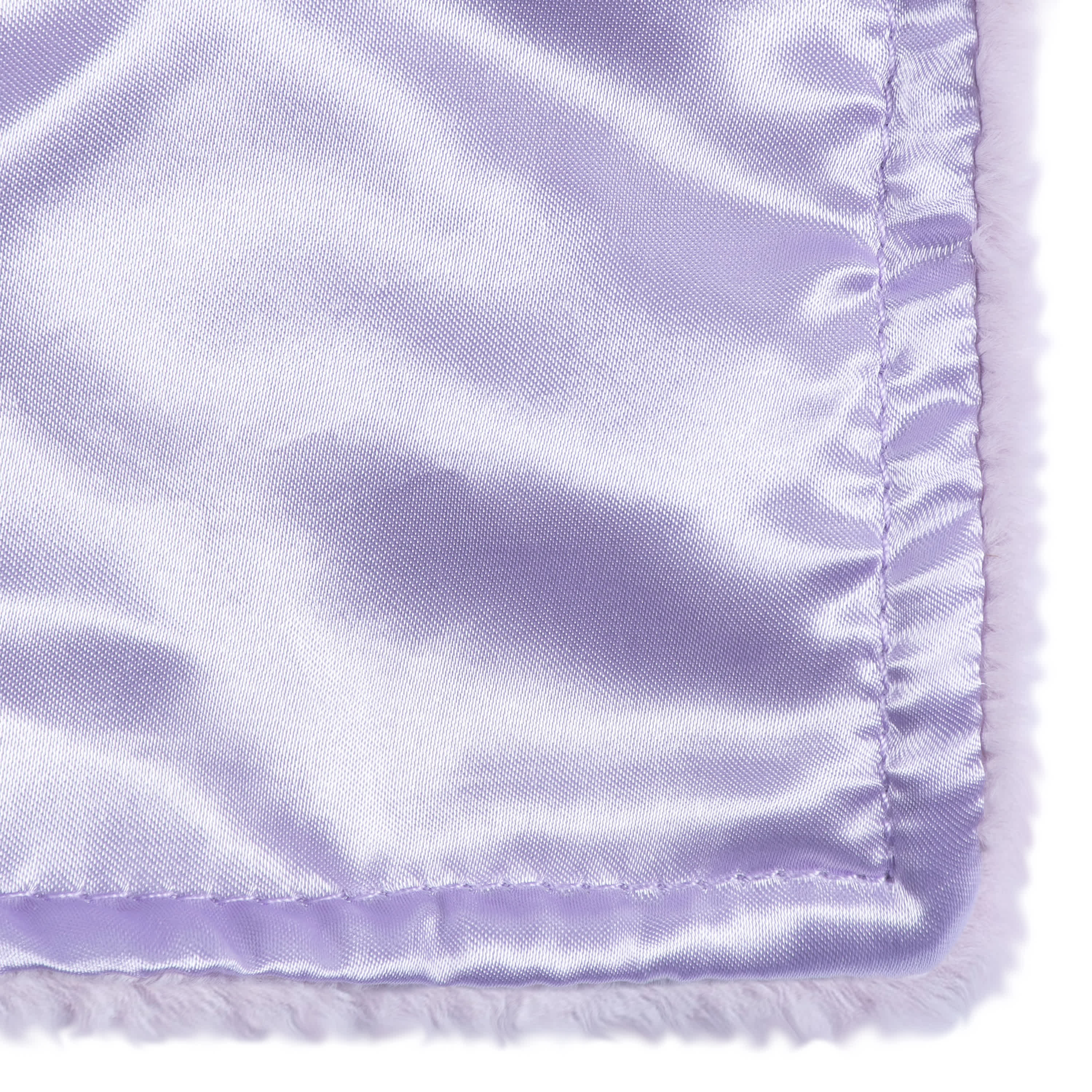 Embroidered Baby Girls Purple Bunny Security Blanket - Image 8