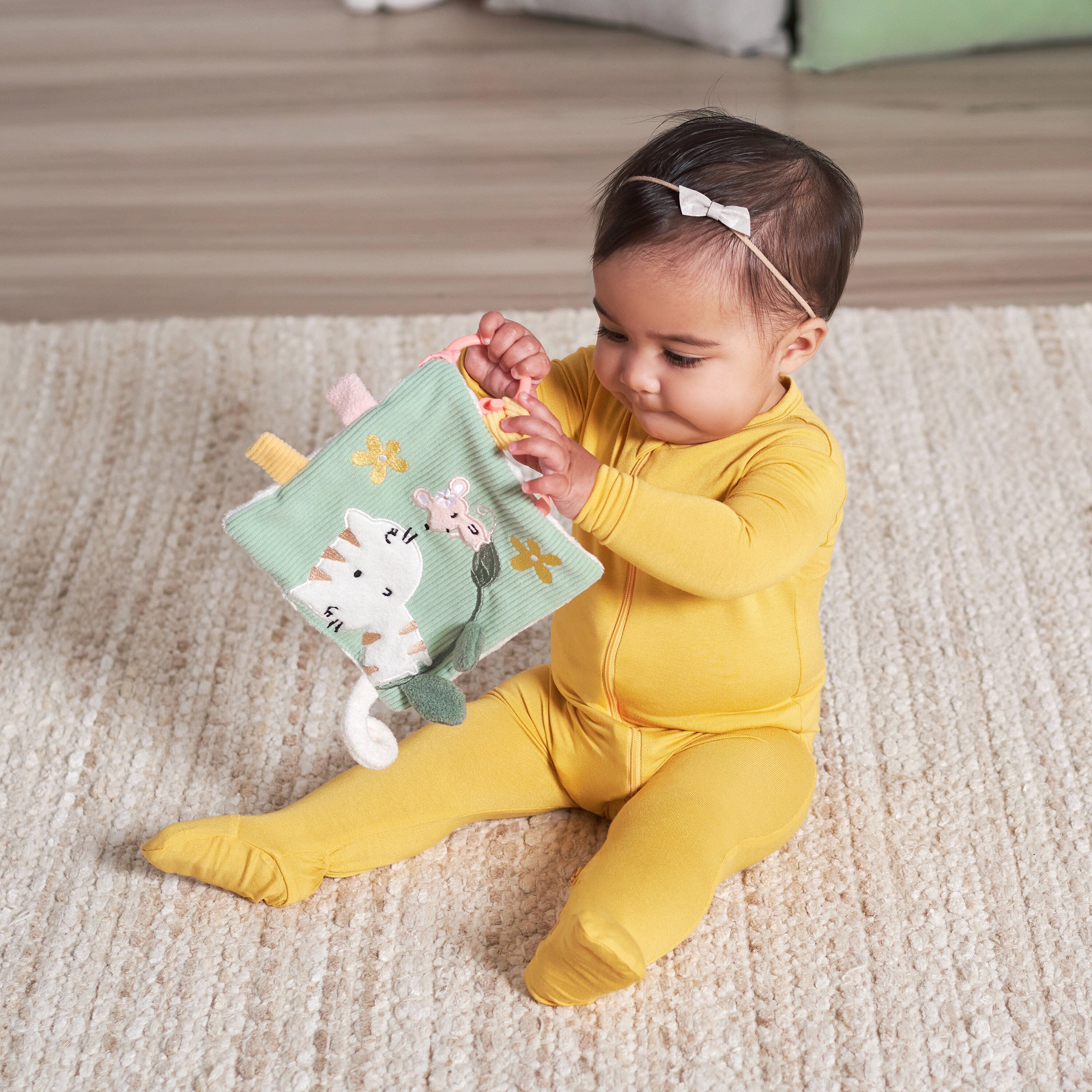 Baby Girls Cat & Mouse Crinkle Toy - Image 2