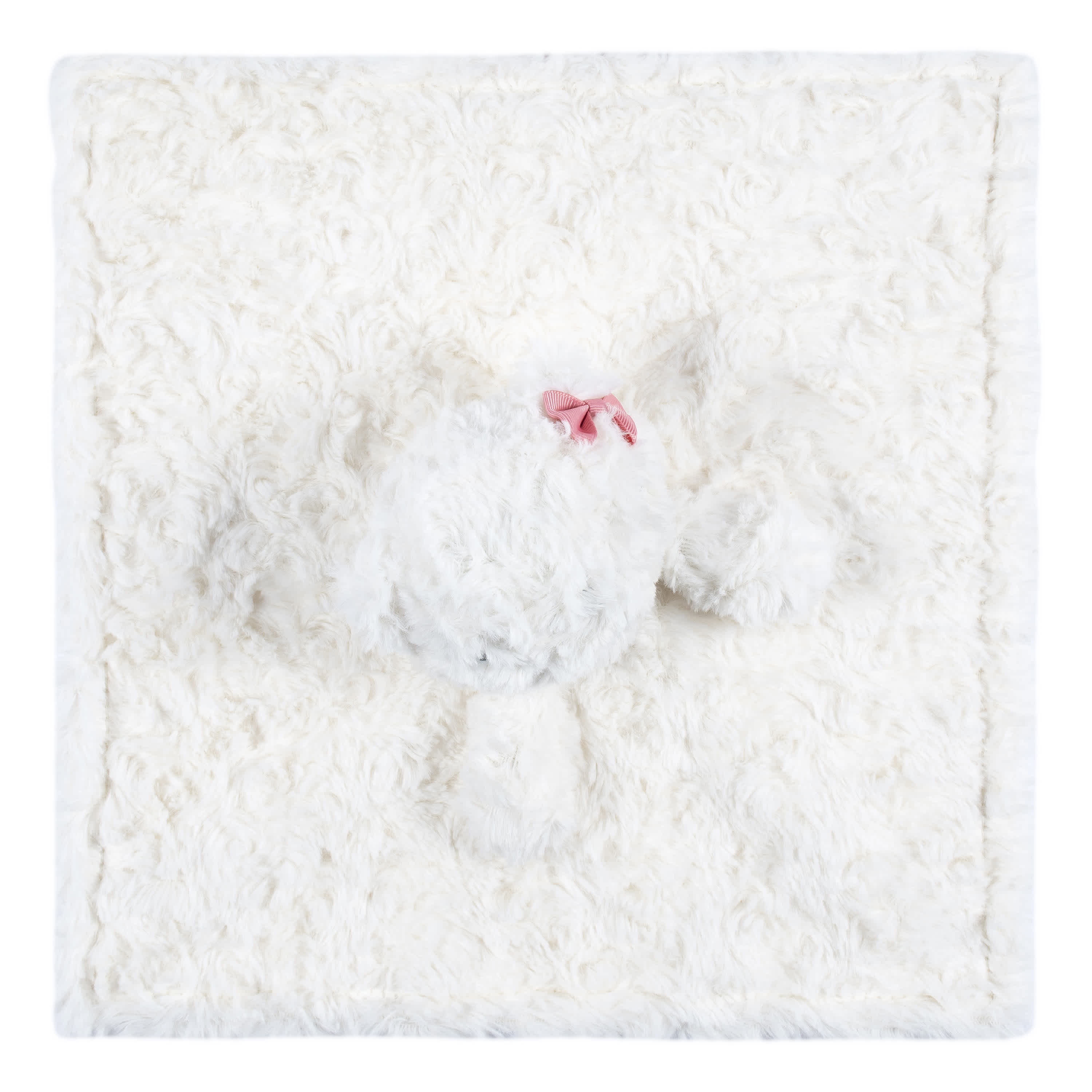 Embroidered Baby Girls Cat Security Blanket - Image 6