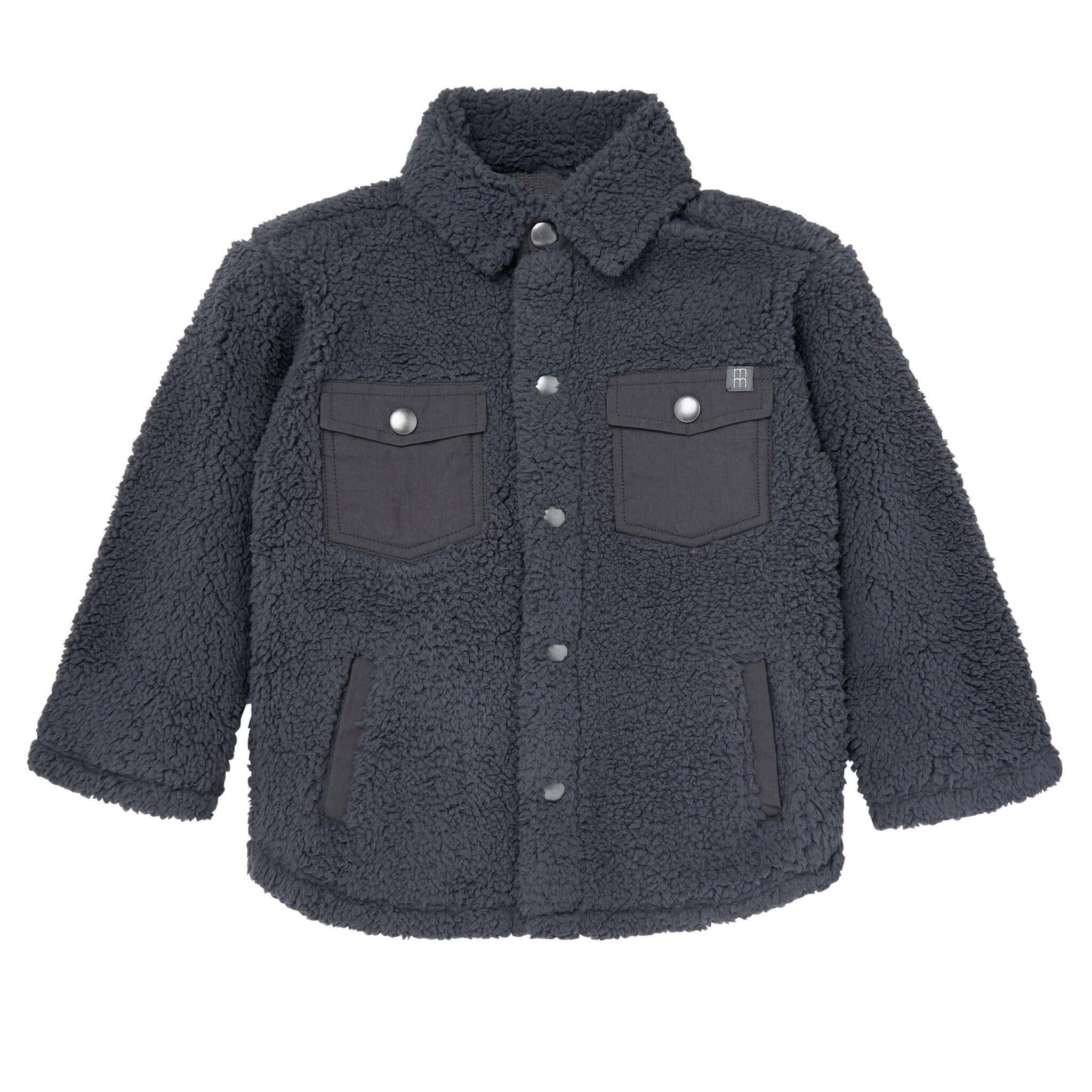 Infant & Toddler Boys Dark Gray Sherpa Jacket