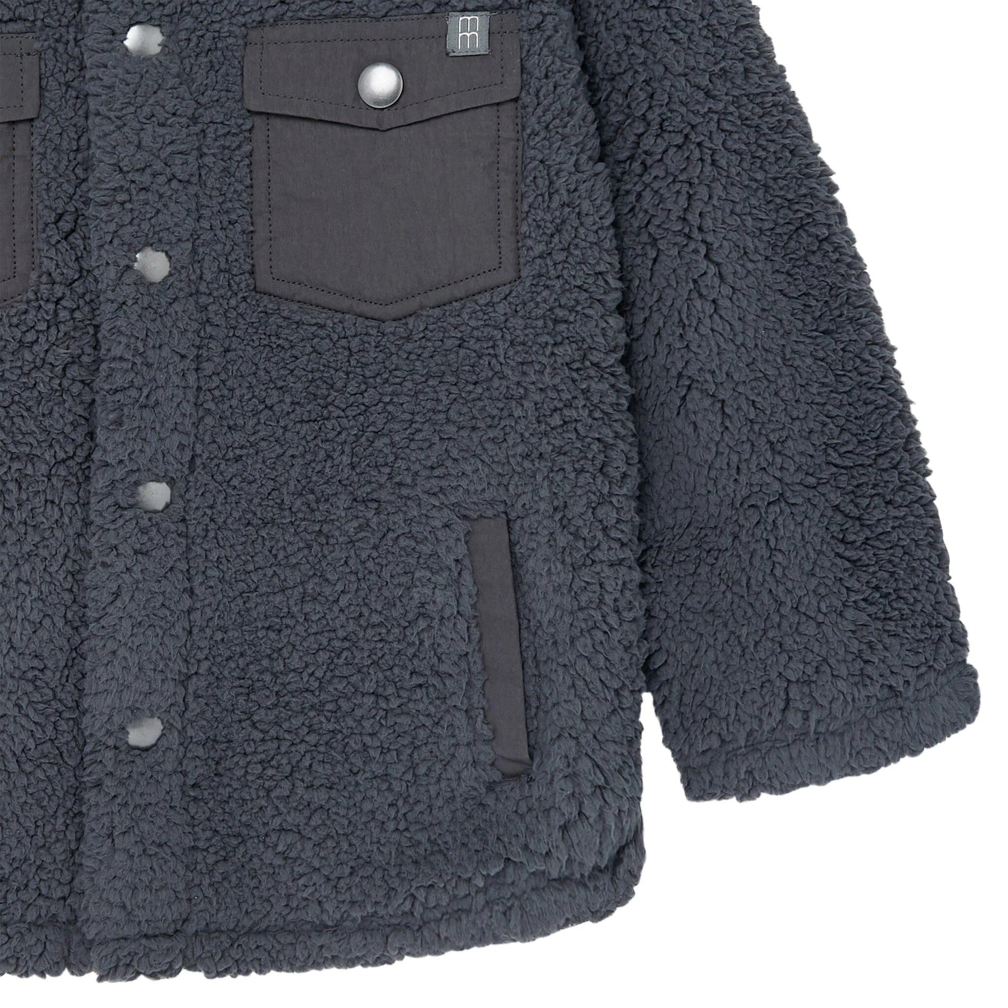 Infant & Toddler Boys Dark Gray Sherpa Jacket - Image 5