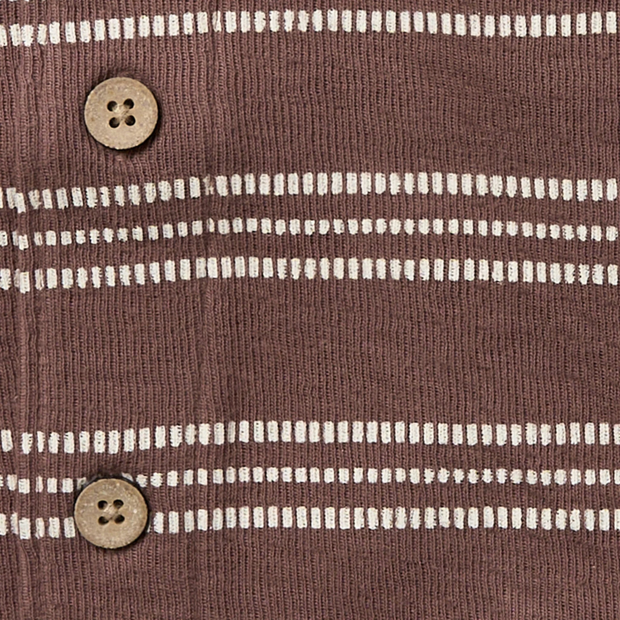 Infant & Toddler Boys Brown Stripe Collar Top - Image 3