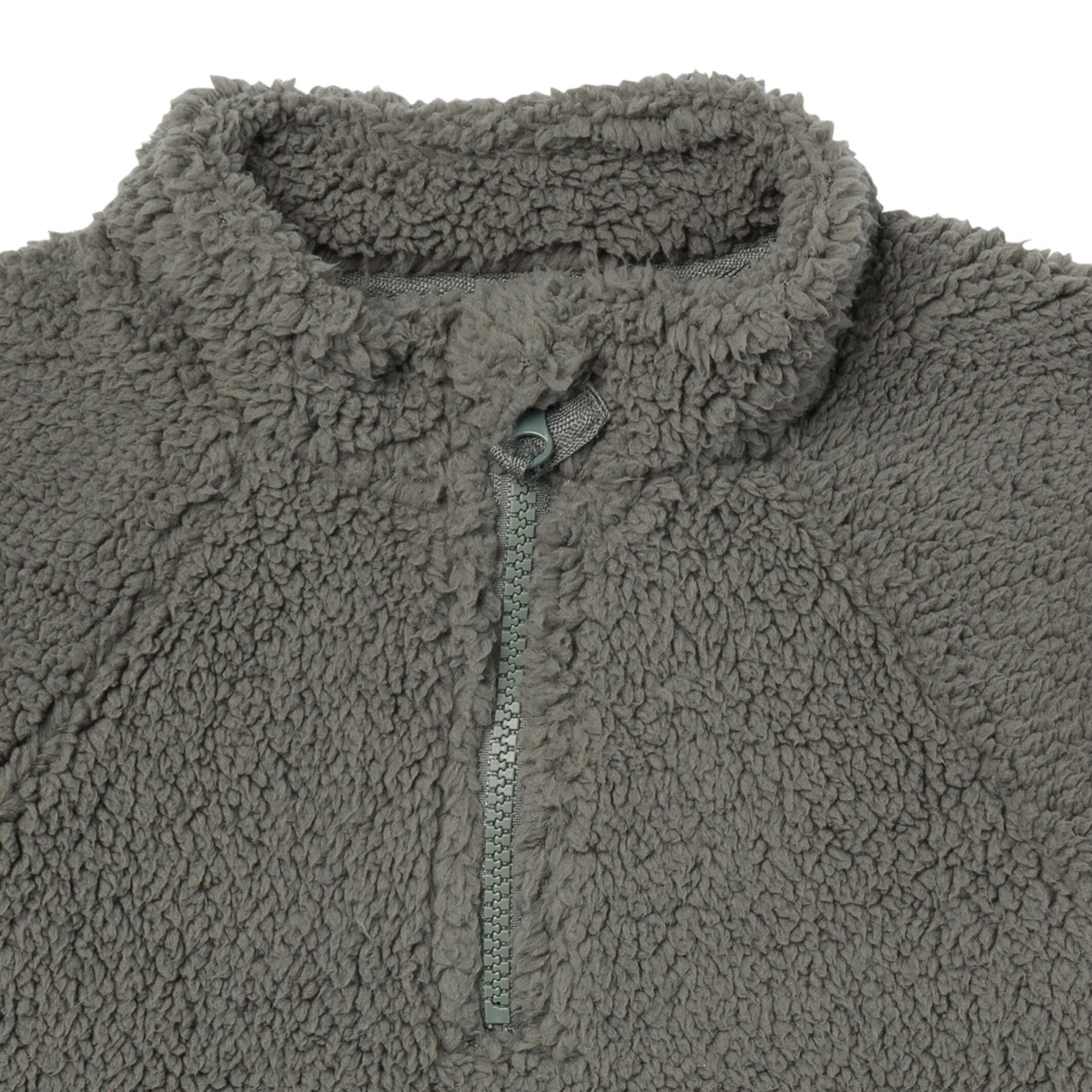 Embroidered Infant & Toddler Boys Dark Green Half-Zip Pullover - Image 4