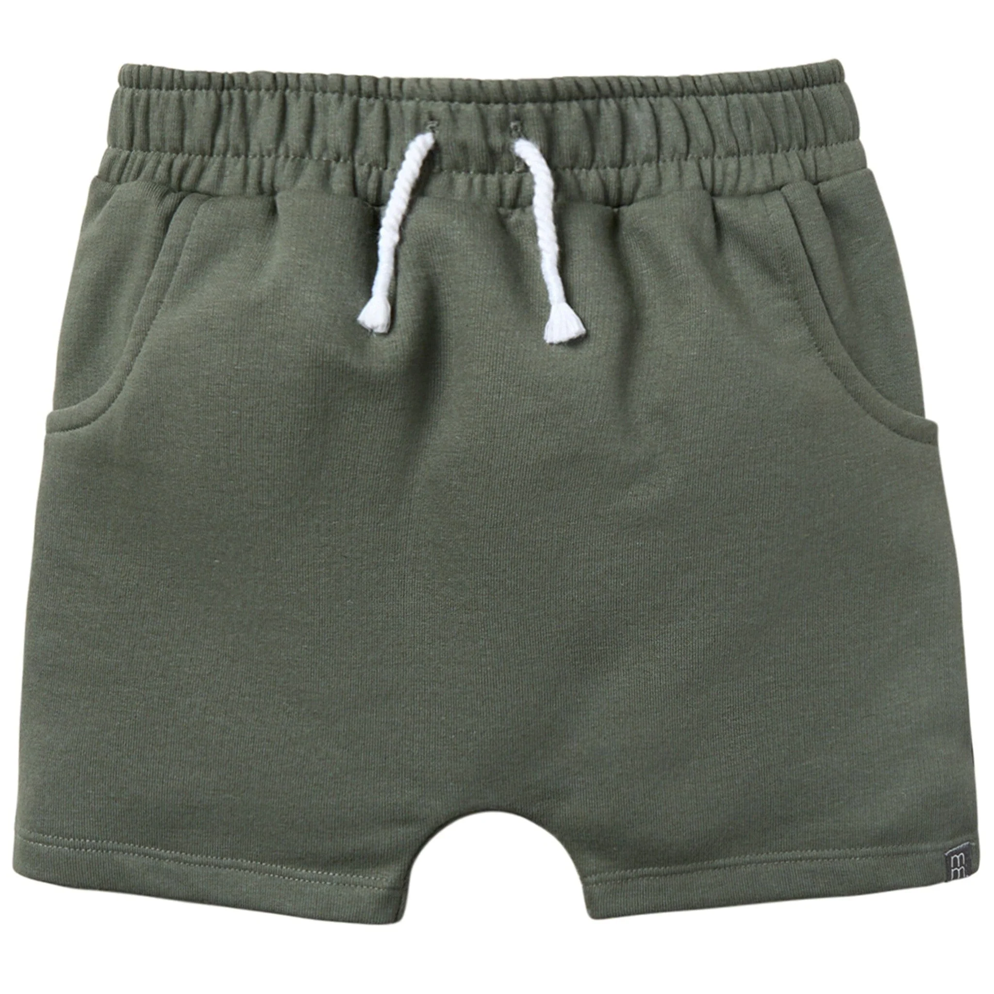 Infant & Toddler Boys Dark Green Harem Shorts