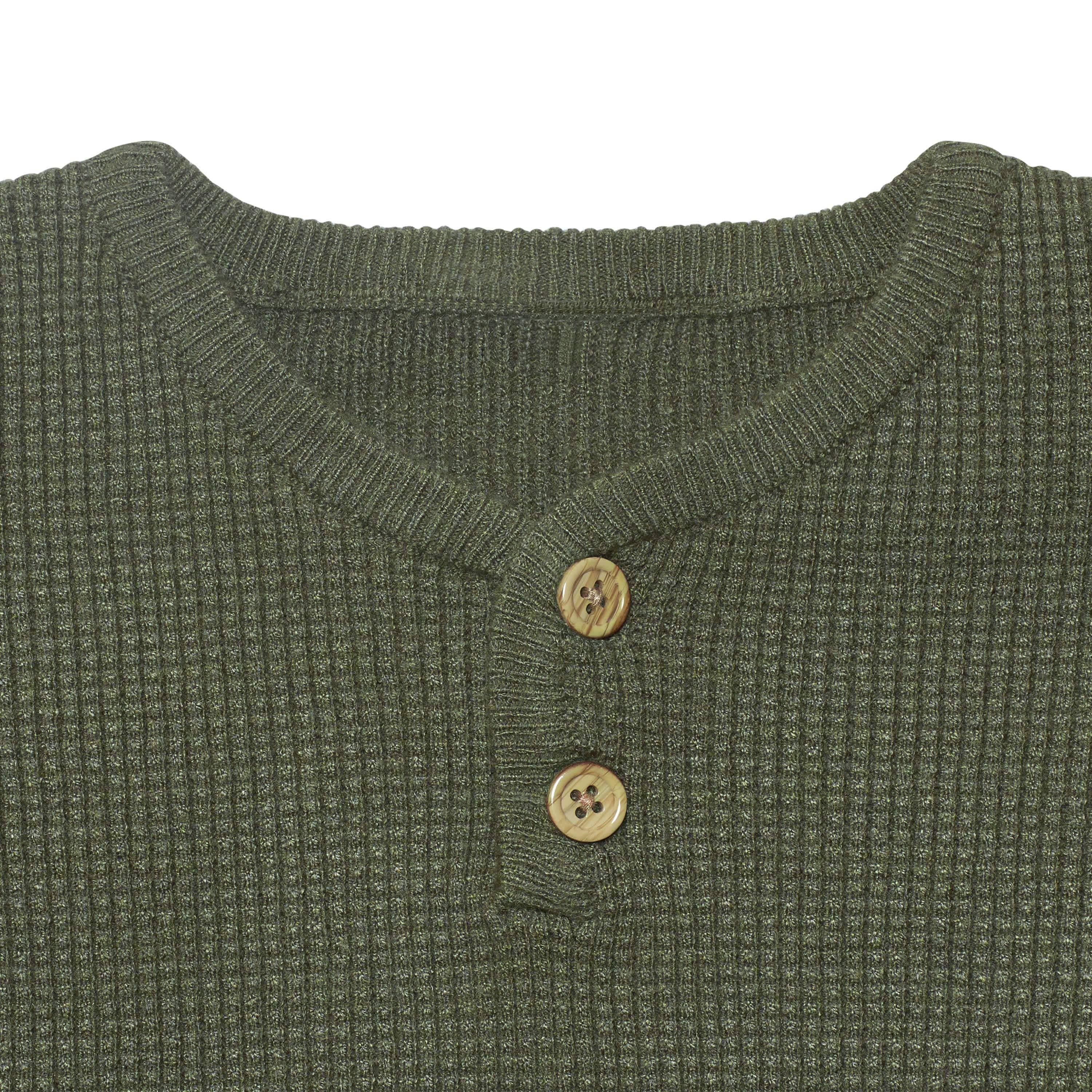Infant & Toddler Boys Green Henley Sweater - Image 6