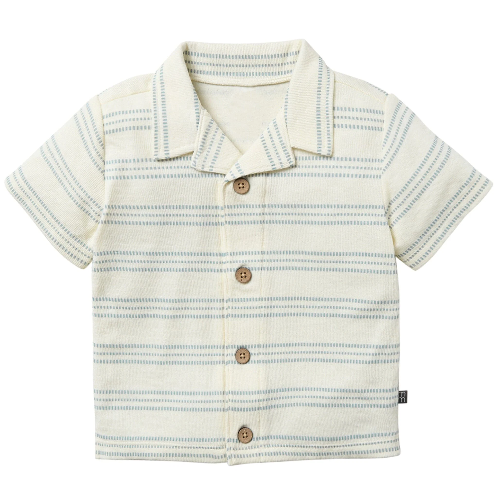 Infant & Toddler Boys Blue Stripe Collar Top