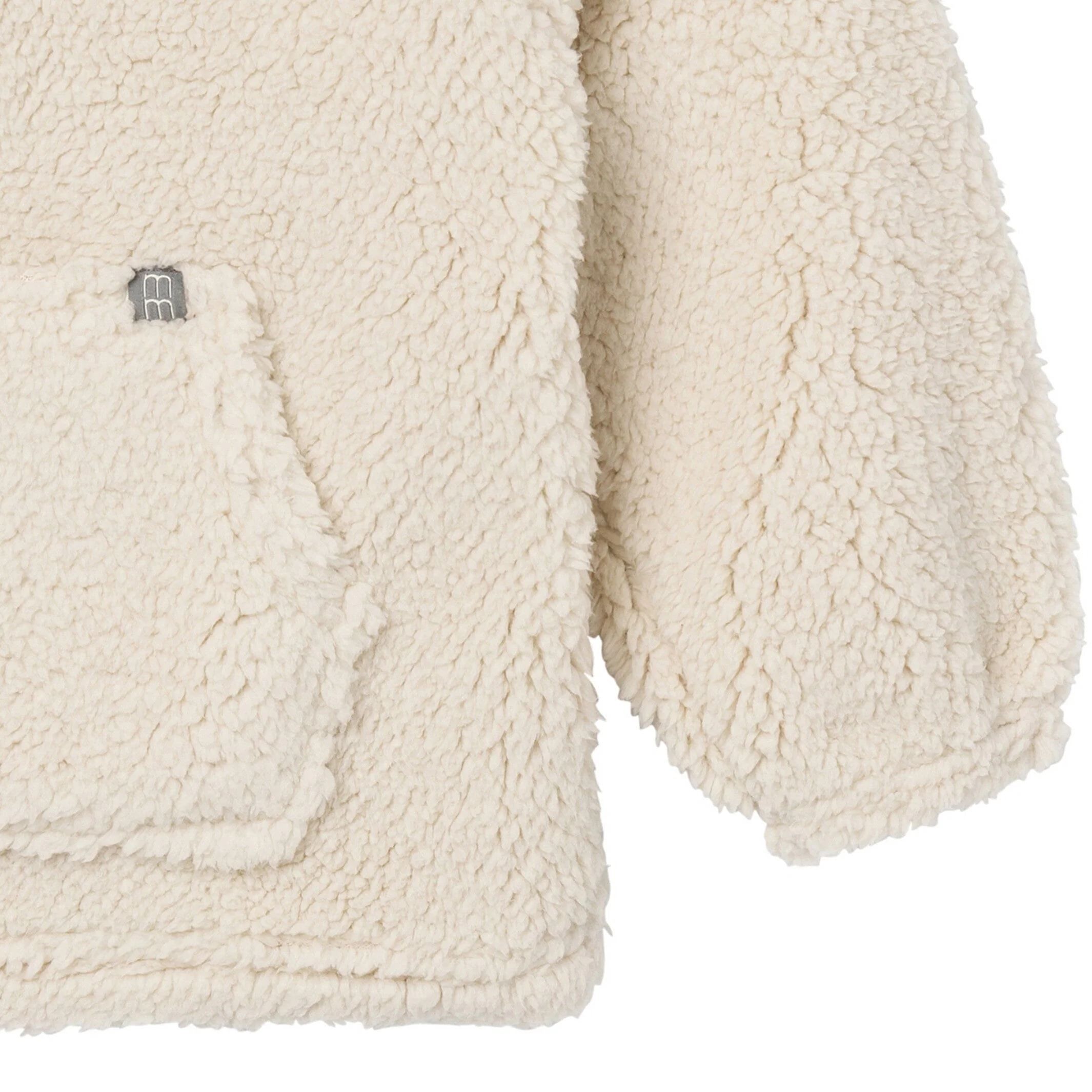 Embroidered Infant & Toddler Boys Light Beige Half-Zip Pullover - Image 4