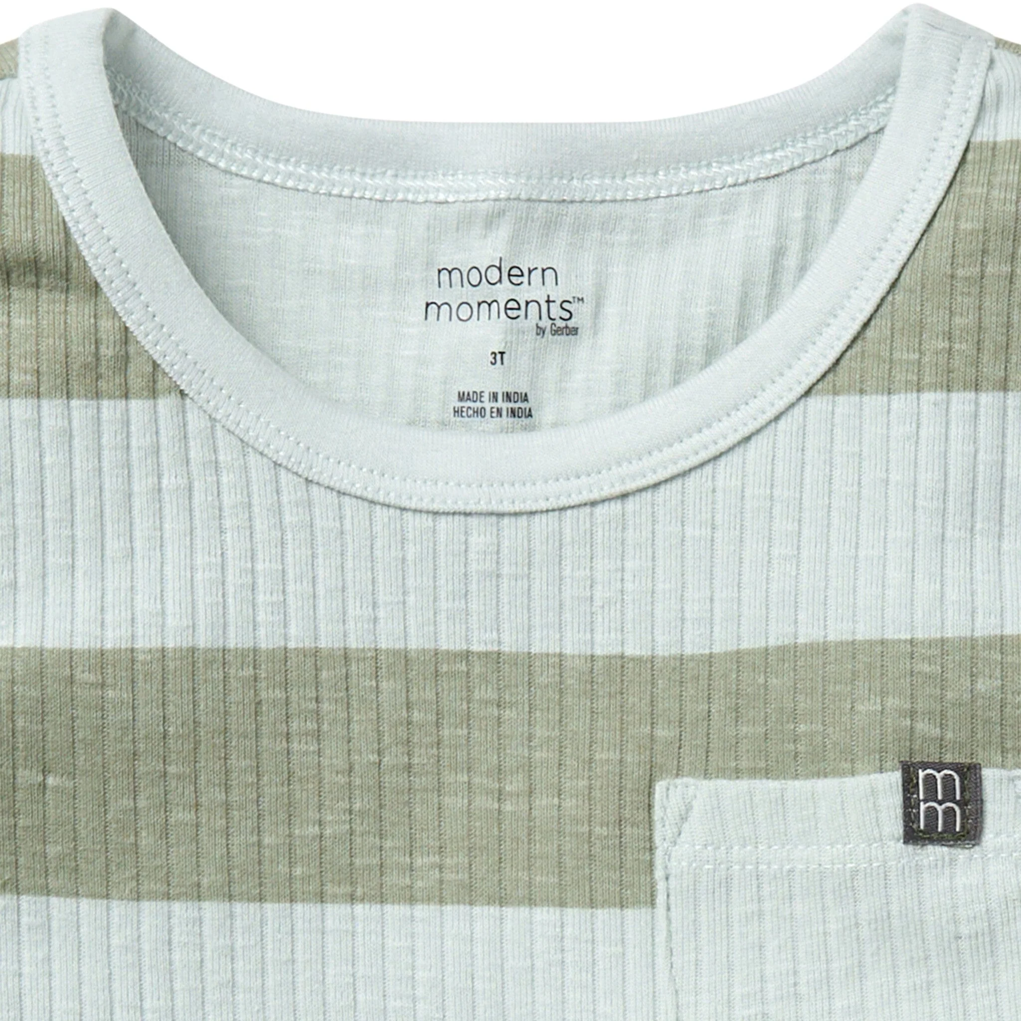 Infant & Toddler Boys Light Sky Stripe Tank Top - Image 7