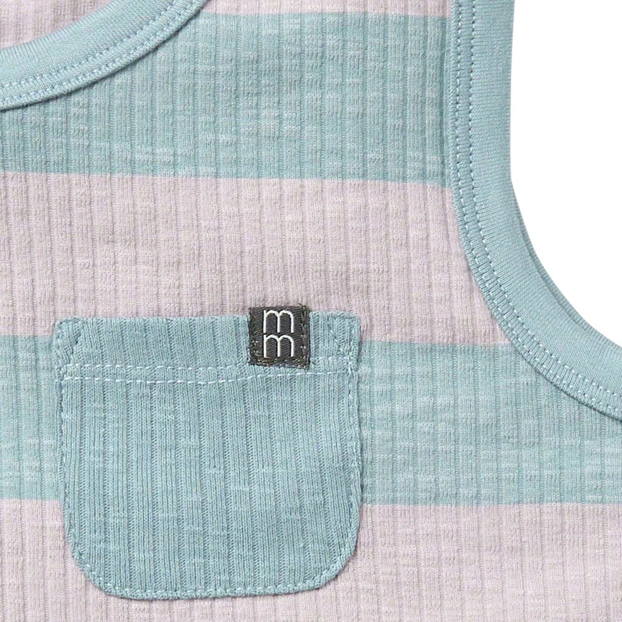 Infant & Toddler Boys Teal Stripe Tank Top - Image 4