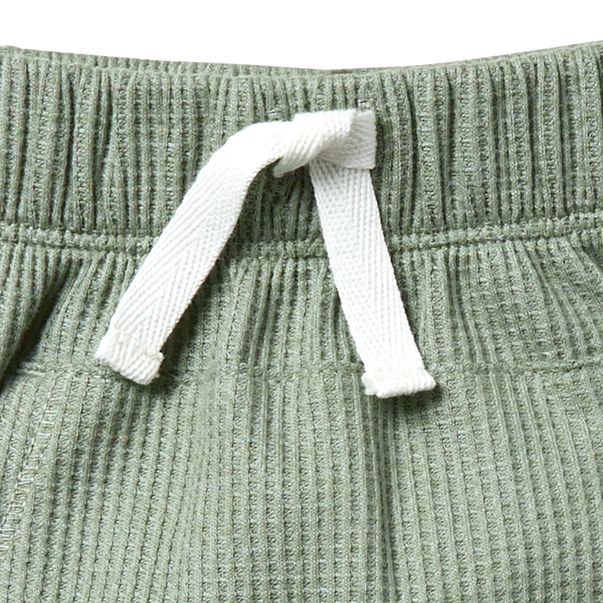 Infant & Toddler Boys Green Harem Kangaroo Pocket Shorts - Image 2