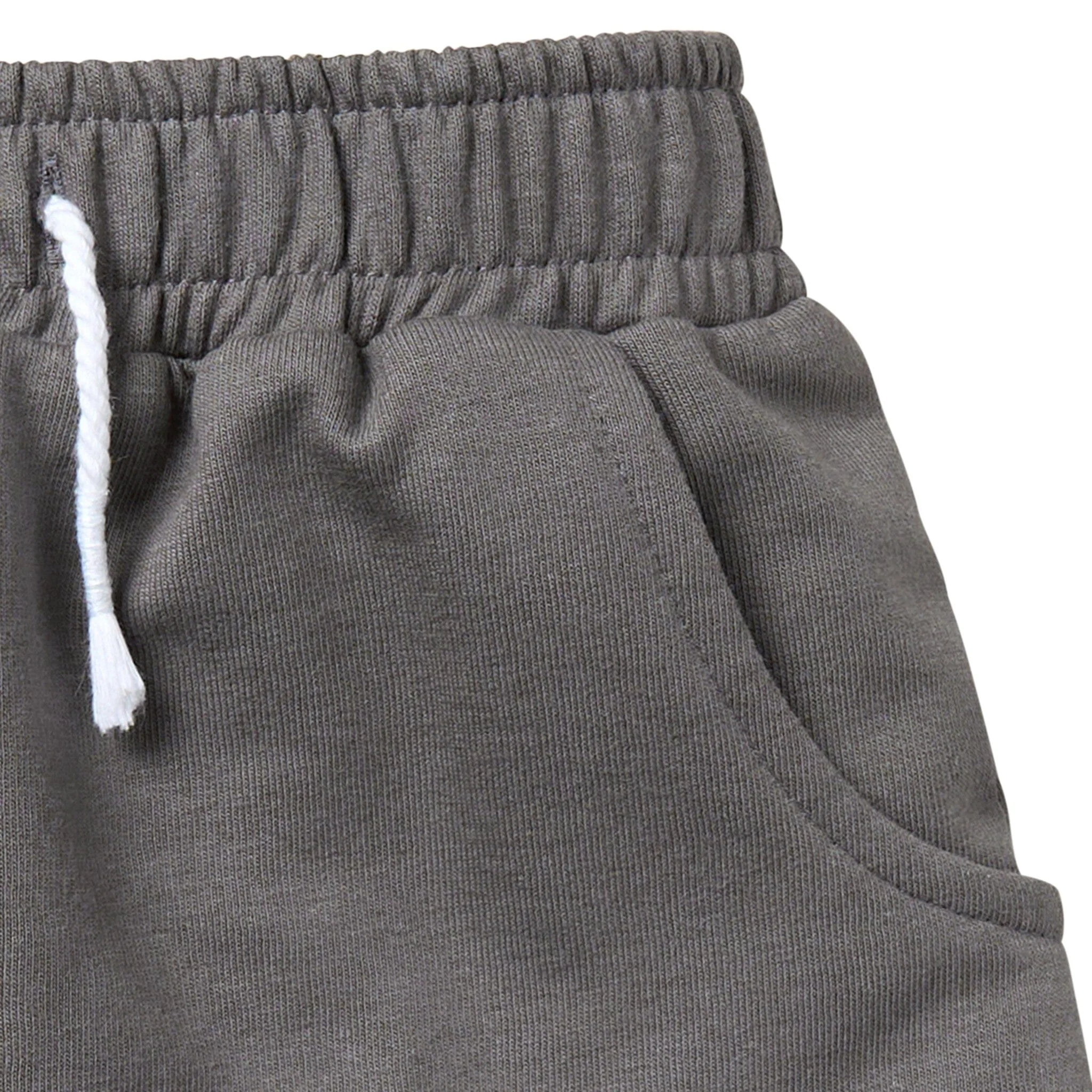 Infant & Toddler Boys Grey Harem Shorts - Image 6