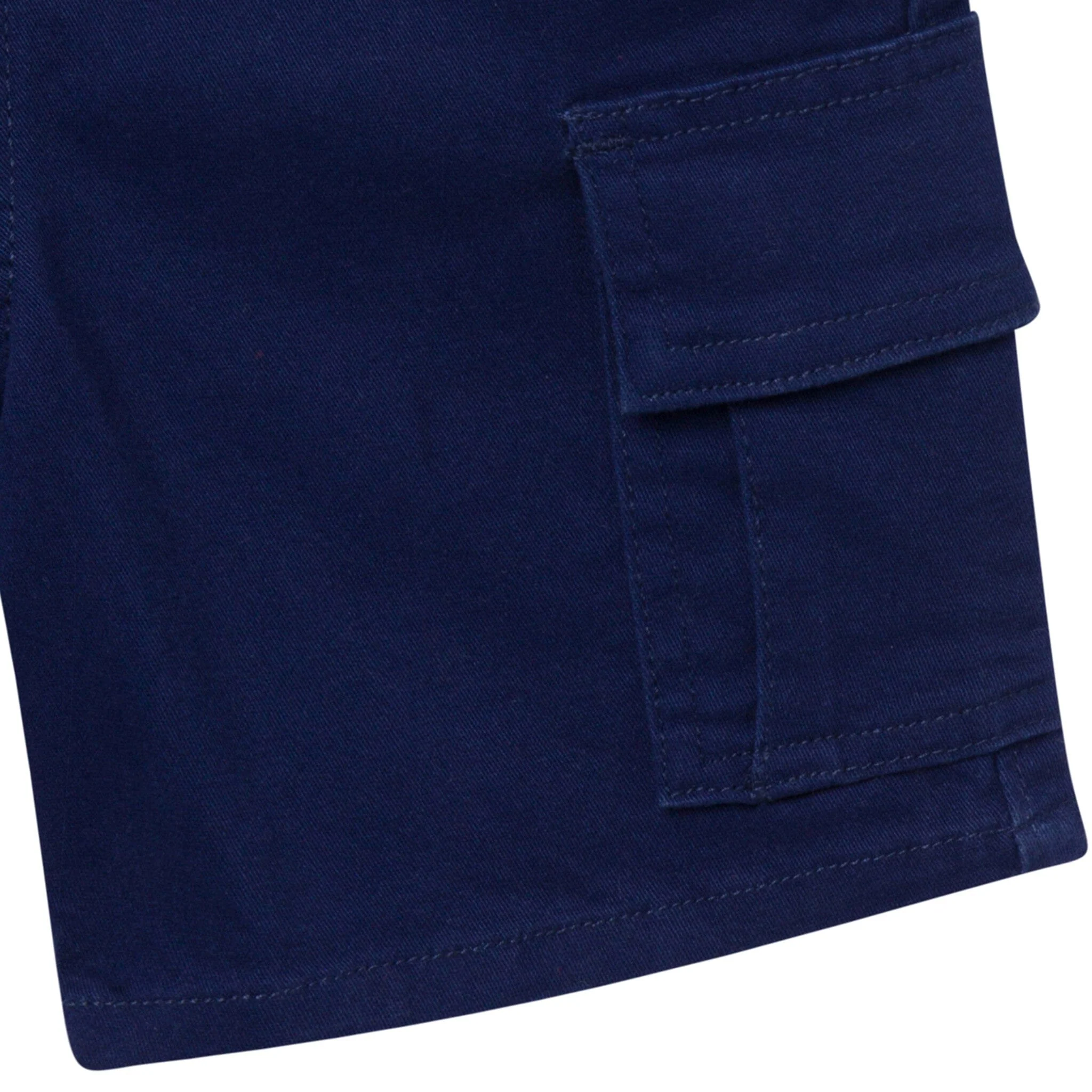 Infant & Toddler Boys Navy Twill Cargo Shorts - Image 3