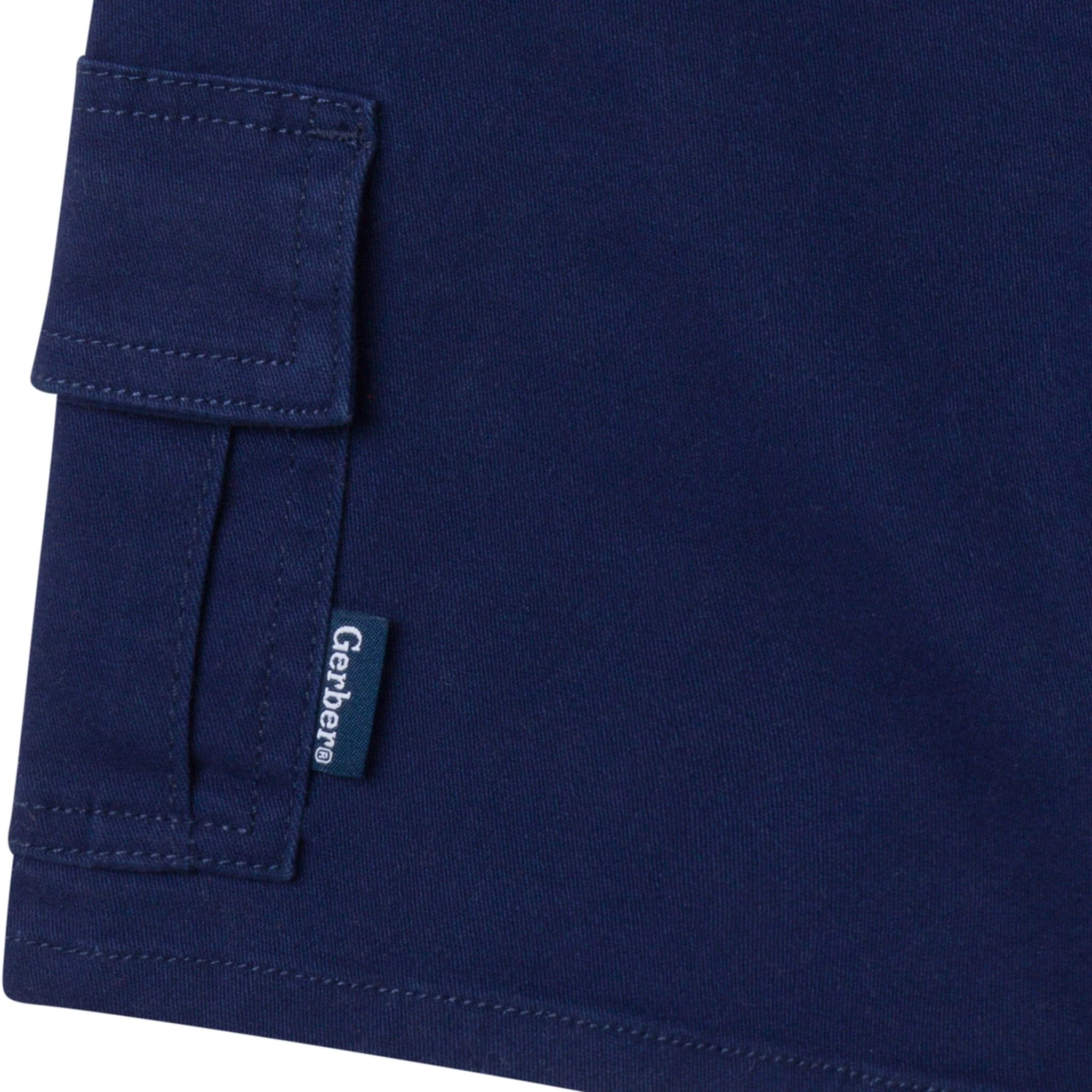 Infant & Toddler Boys Navy Twill Cargo Shorts - Image 5